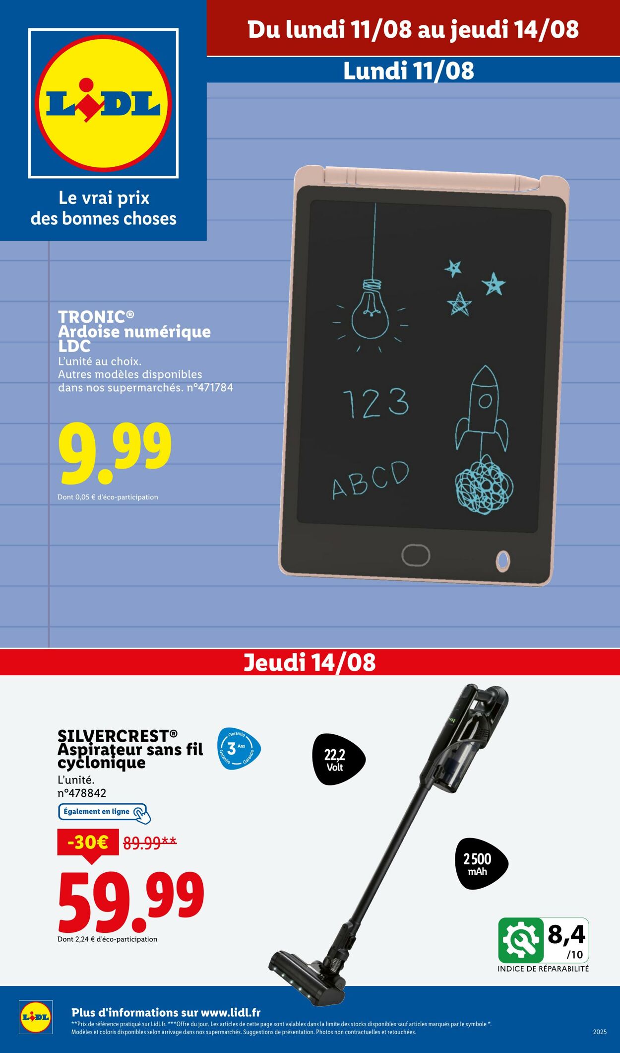 Catalogue Lidl 11.08.2025 - 14.08.2025