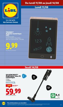 Catalogue Lidl 11.08.2025 - 14.08.2025