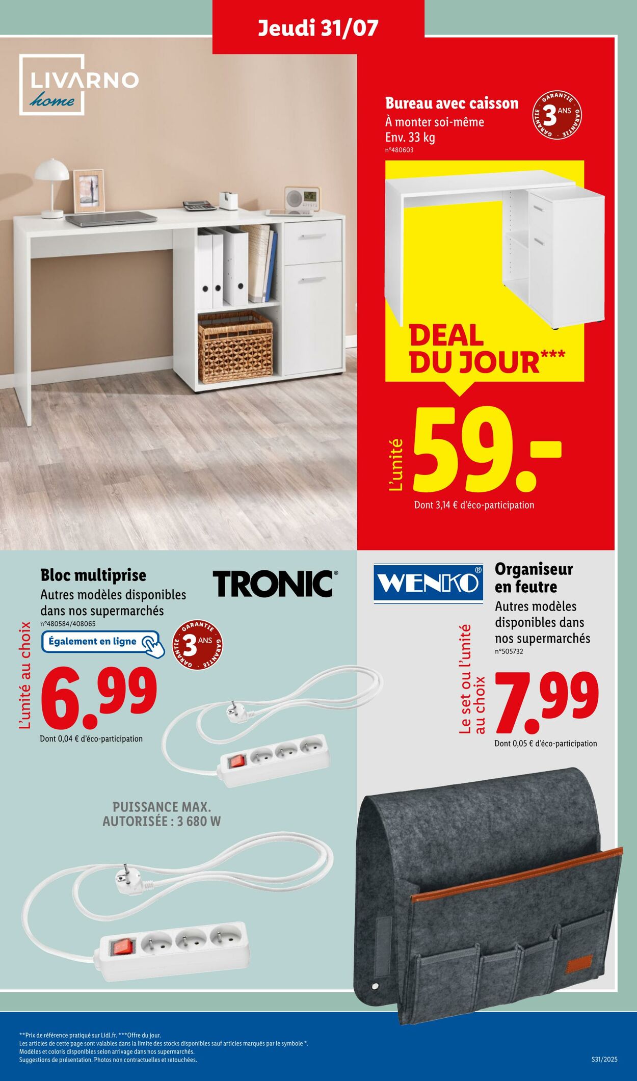 Catalogue Lidl 28.07.2025 - 31.07.2025