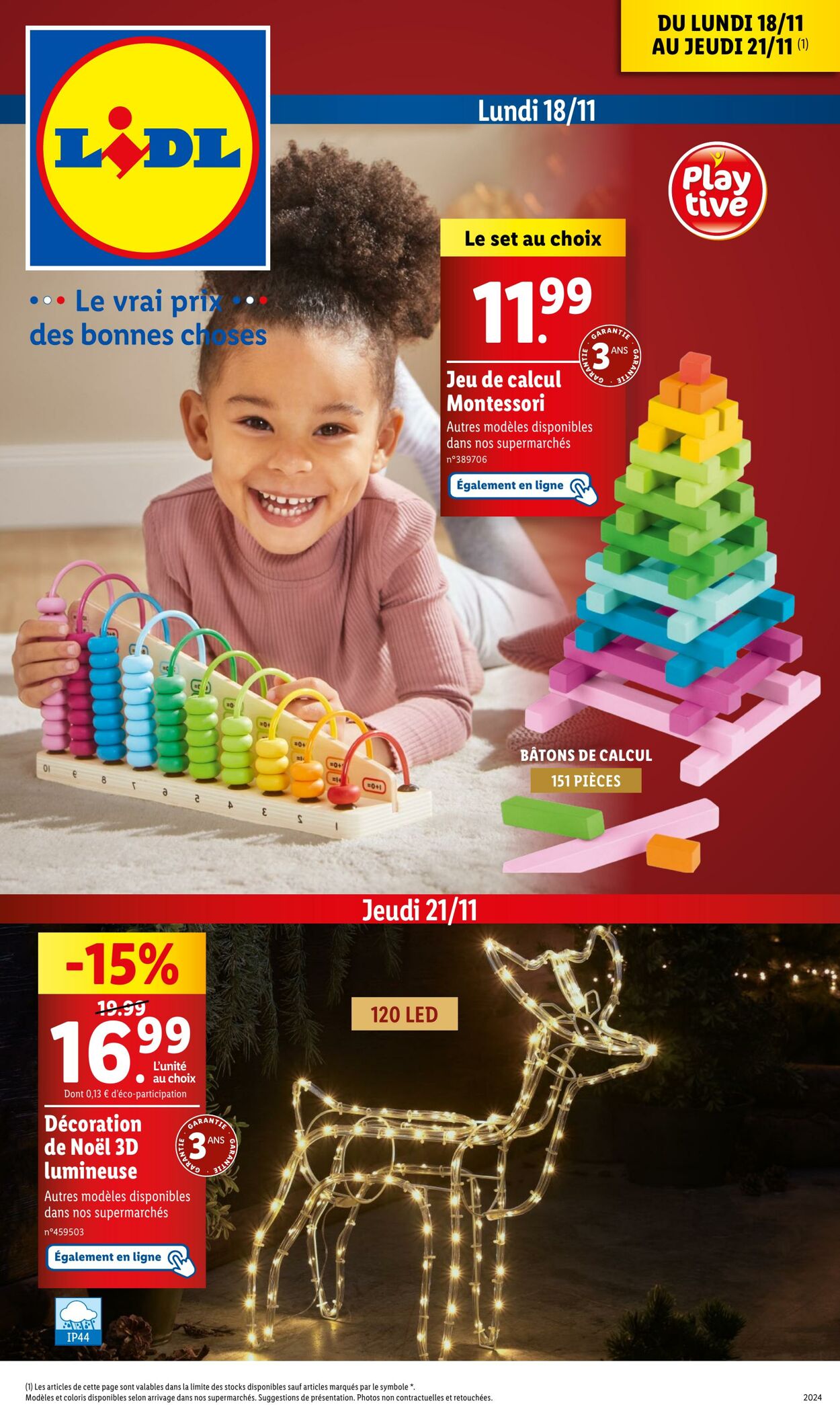 Catalogue Lidl - Les bonnes affaires de la semaine 18 nov. 2024 - 21 nov. 2024