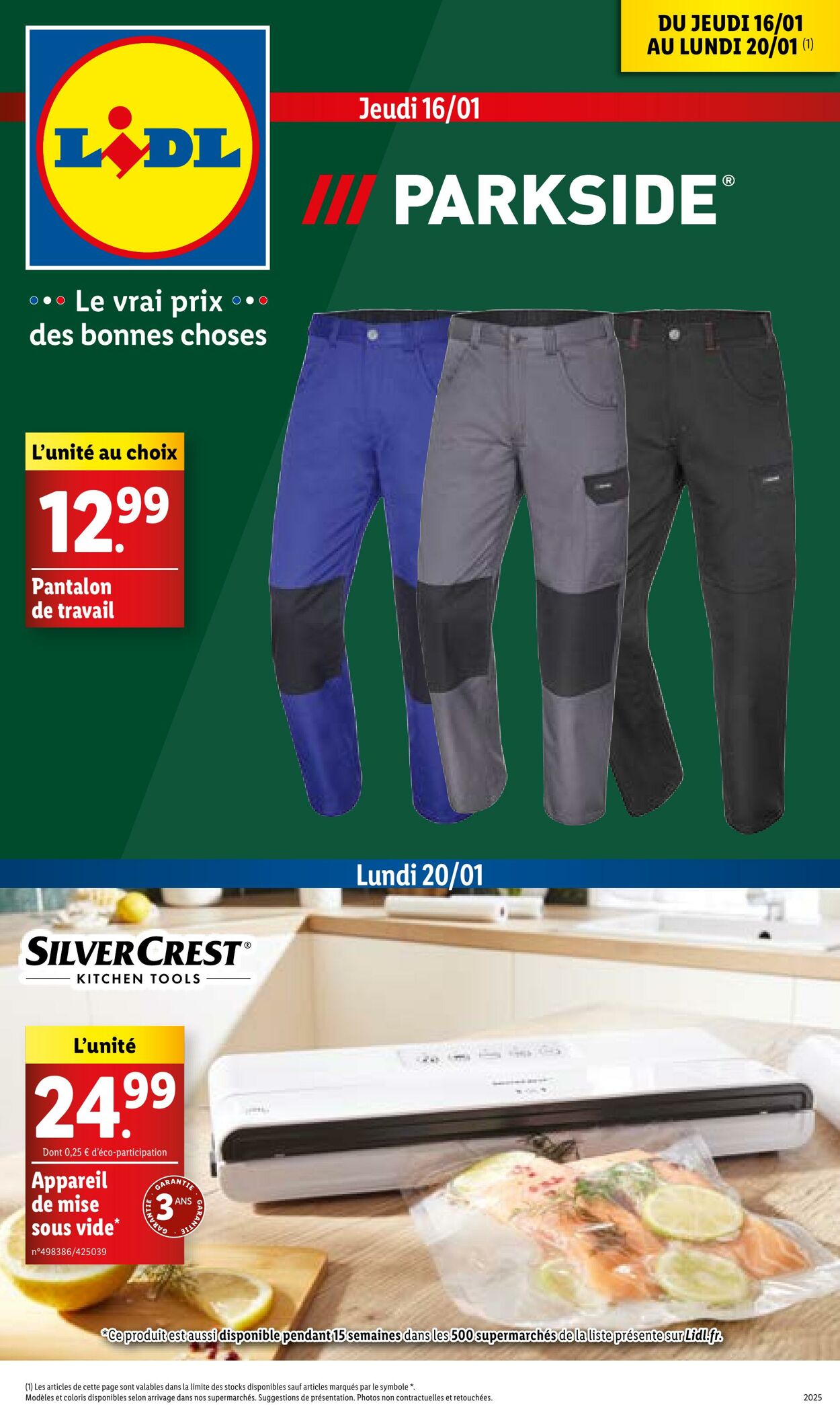 Catalogue Lidl - Les bonnes affaires de la semaine 16 janv. 2025 - 20 janv. 2025