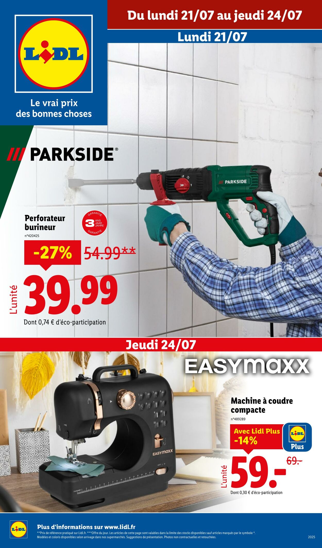 Catalogue Lidl 21.07.2025 - 24.07.2025