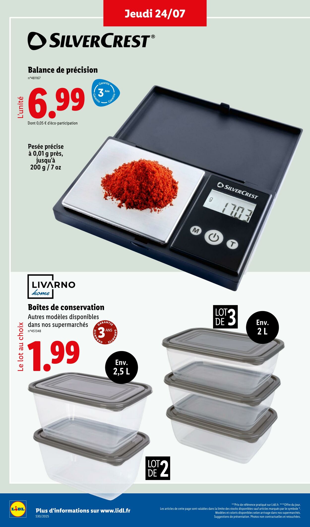 Catalogue Lidl 21.07.2025 - 24.07.2025