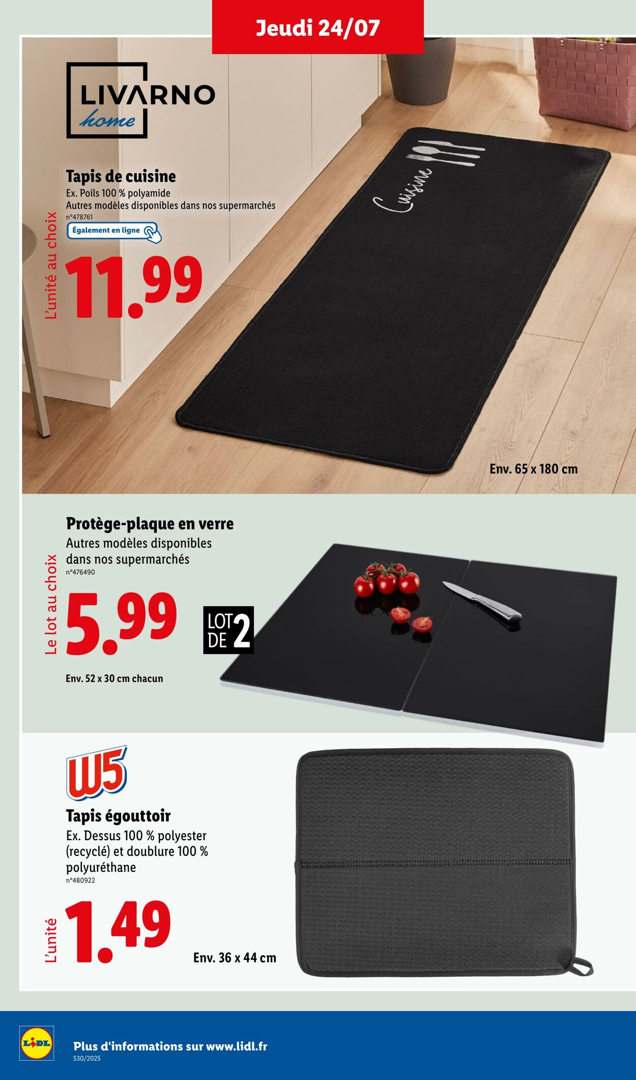 Catalogue Lidl 21.07.2025 - 24.07.2025