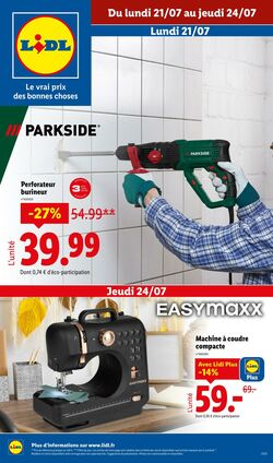 Catalogue Lidl 21.07.2025 - 24.07.2025
