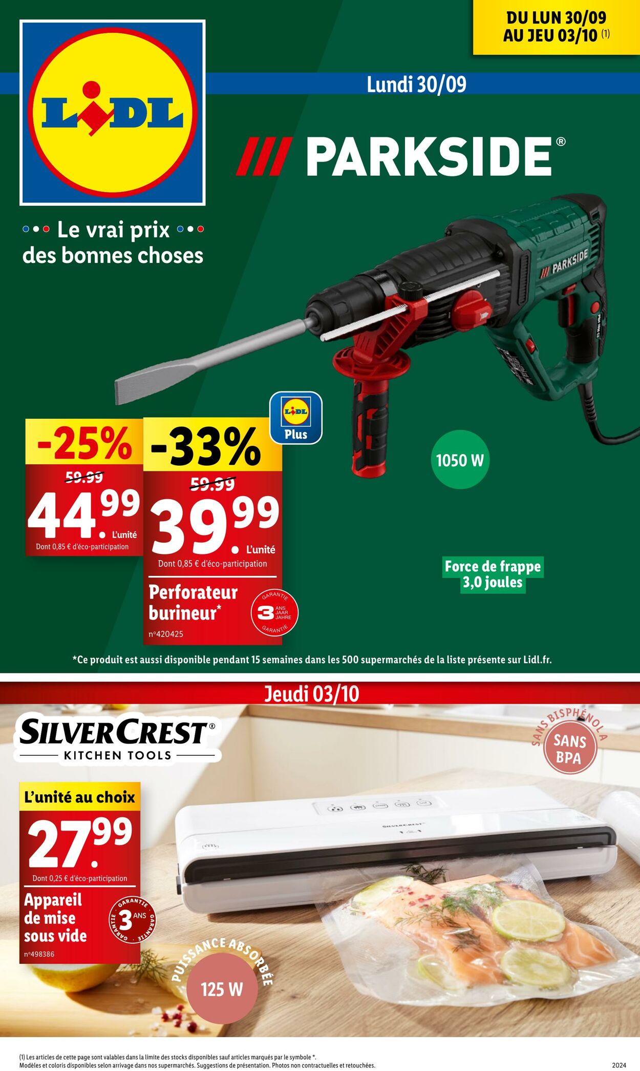 Catalogue Lidl 30.09.2024 - 03.10.2024