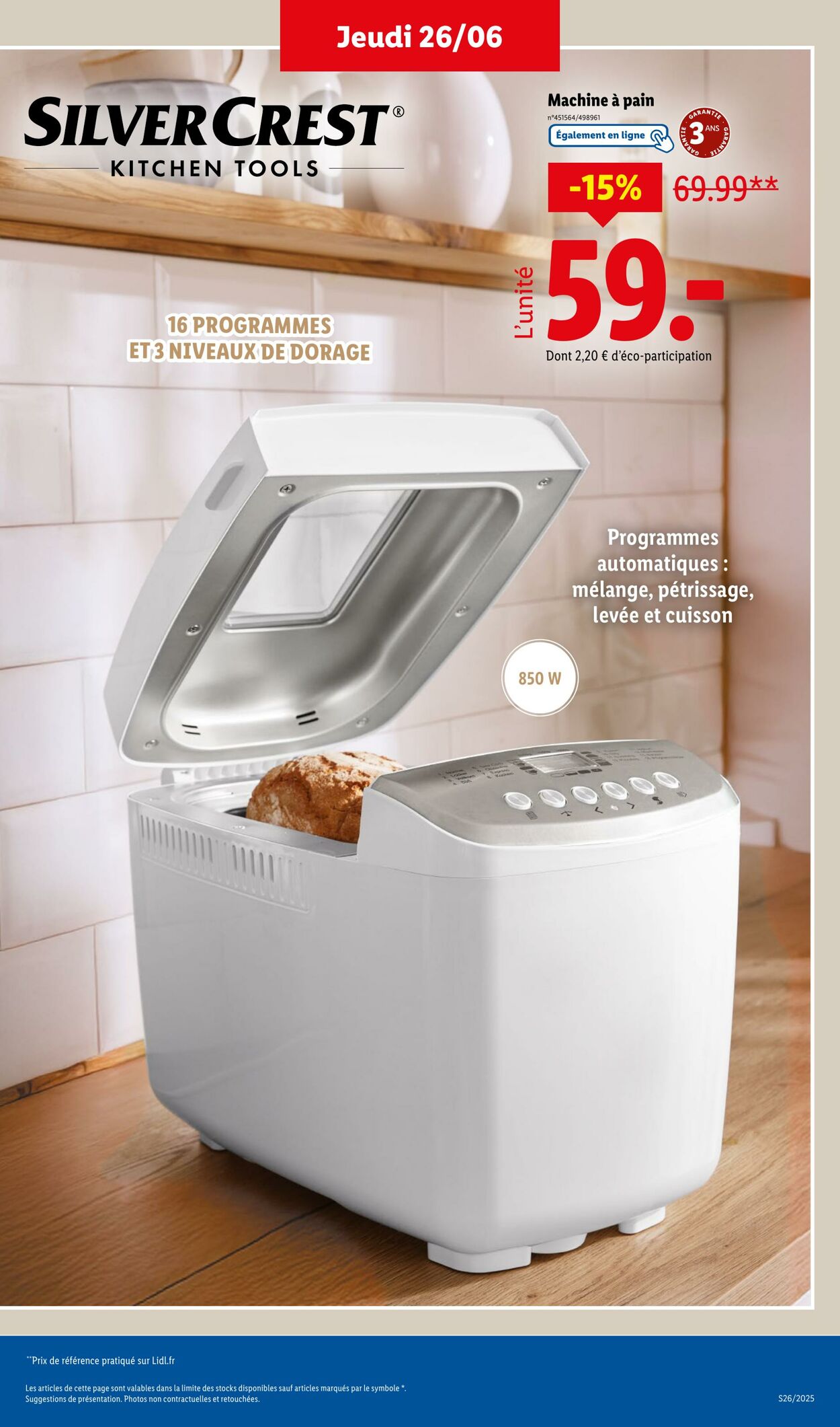 Catalogue Lidl 26.06.2025 - 30.06.2025