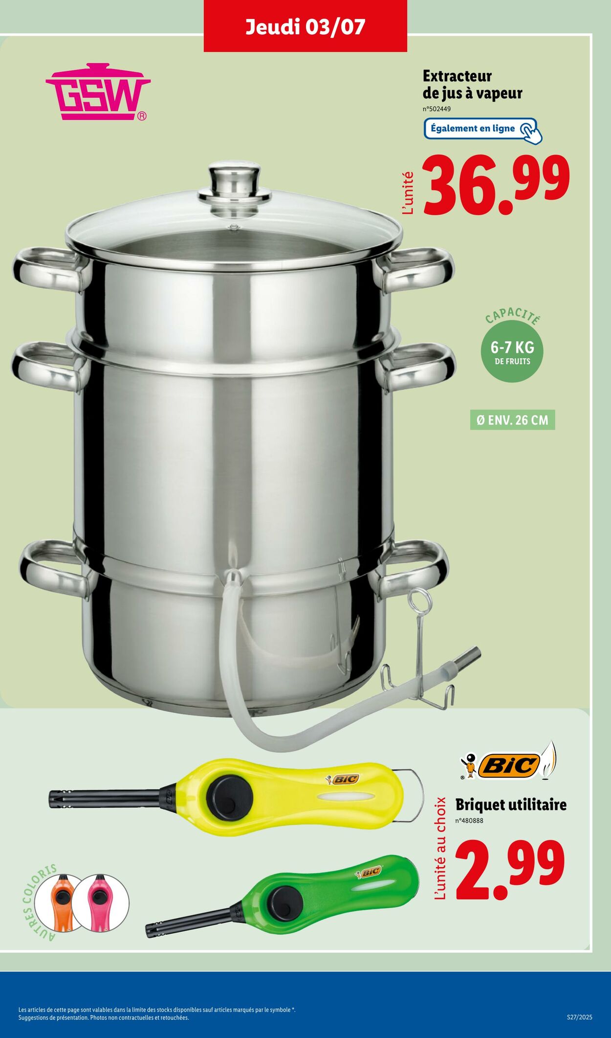 Catalogue Lidl 30.06.2025 - 03.07.2025