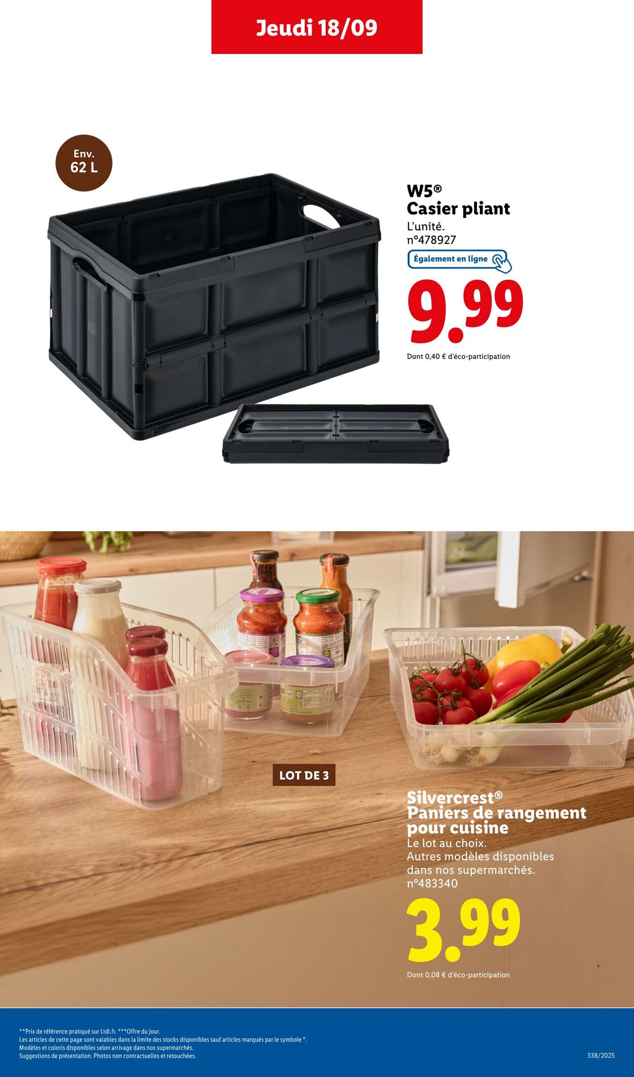 Catalogue Lidl 18.09.2025 - 22.09.2025