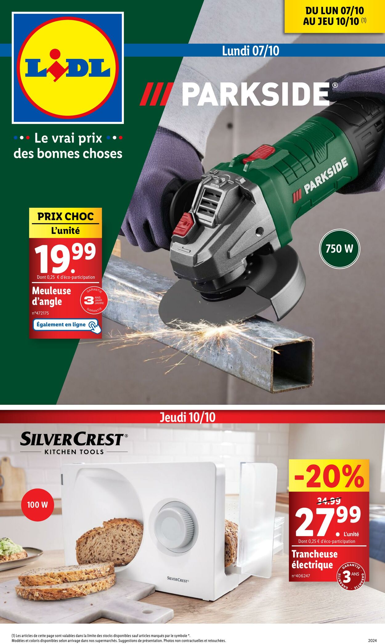 Catalogue Lidl - Les bonnes affaires de la semaine 7 oct. 2024 - 10 oct. 2024