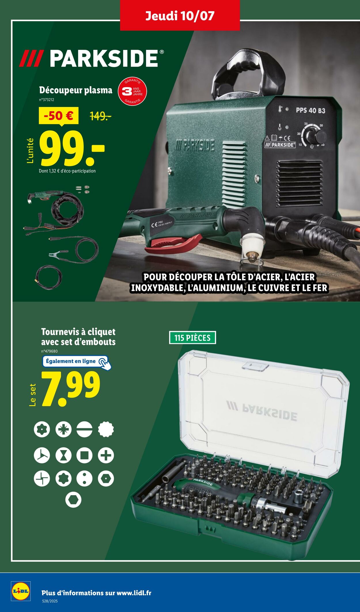 Catalogue Lidl 07.07.2025 - 10.07.2025