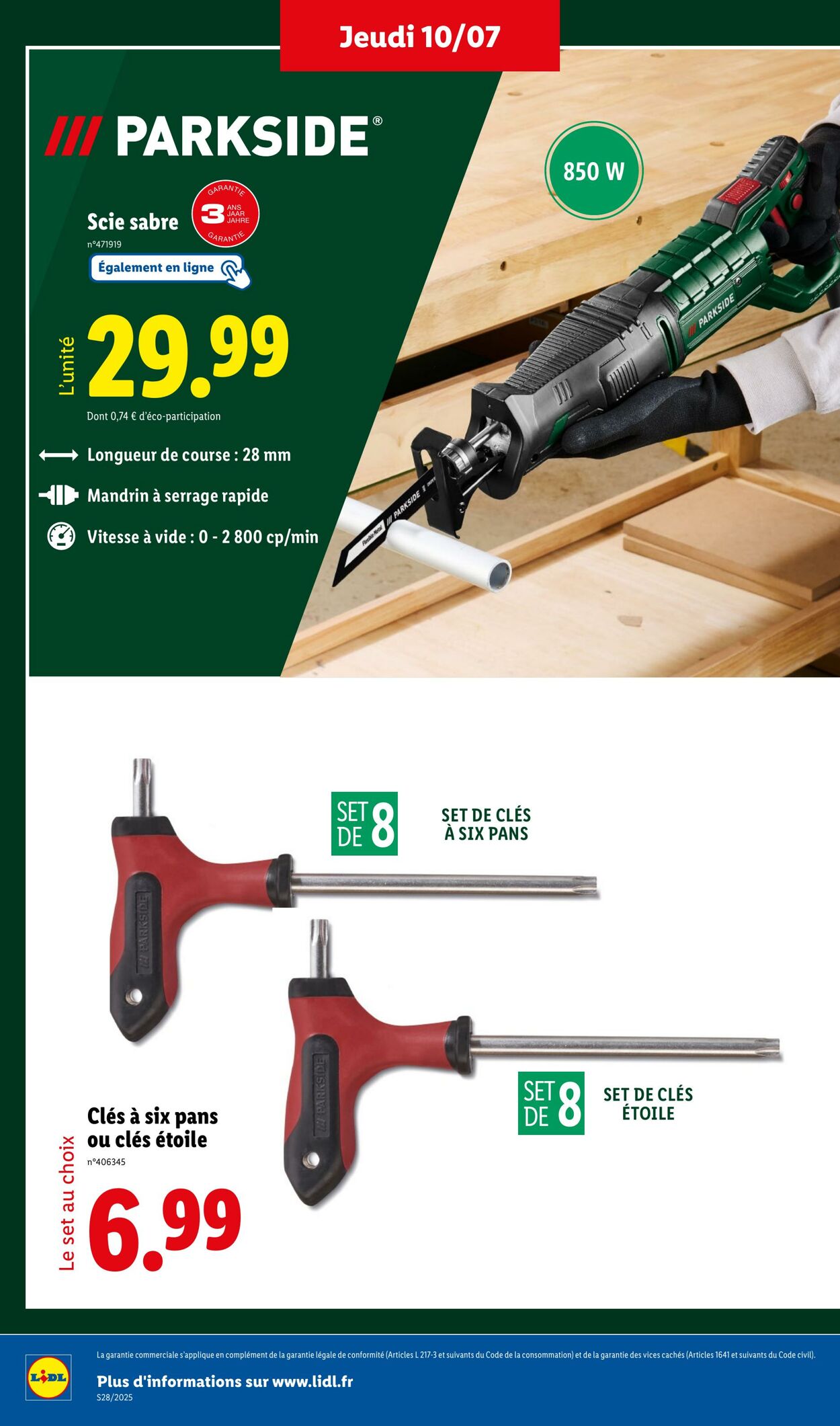Catalogue Lidl 07.07.2025 - 10.07.2025