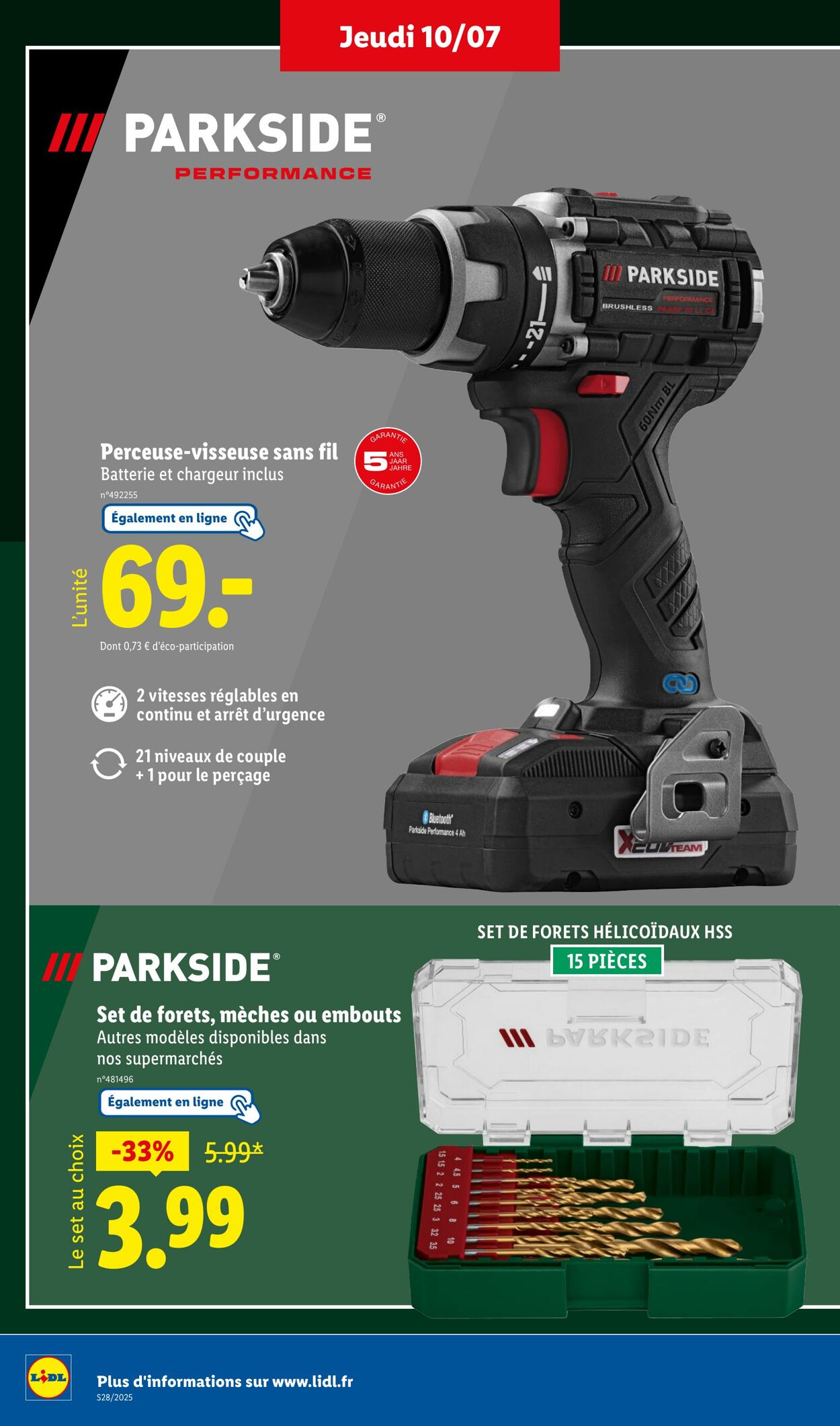 Catalogue Lidl 07.07.2025 - 10.07.2025