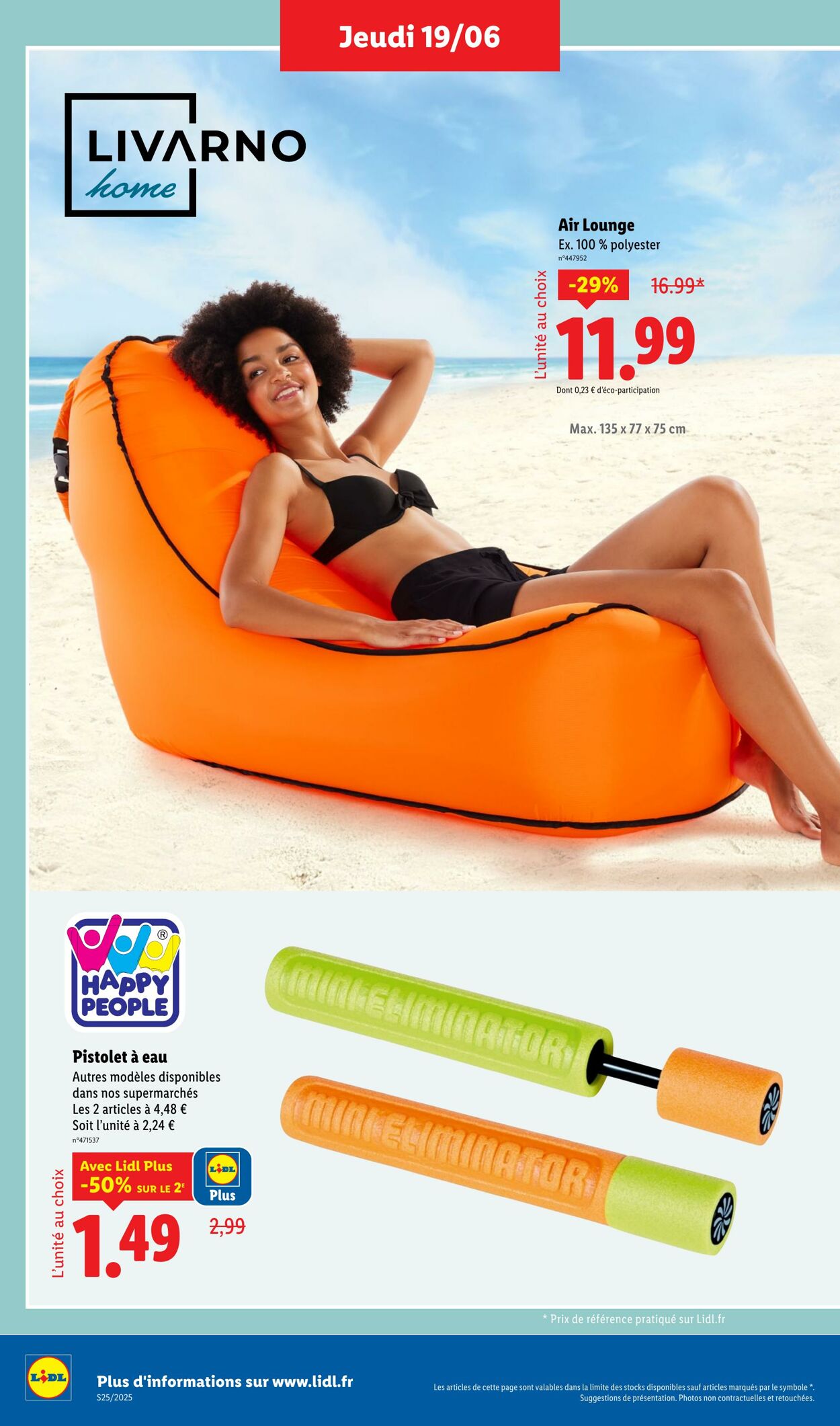 Catalogue Lidl 19.06.2025 - 23.06.2025