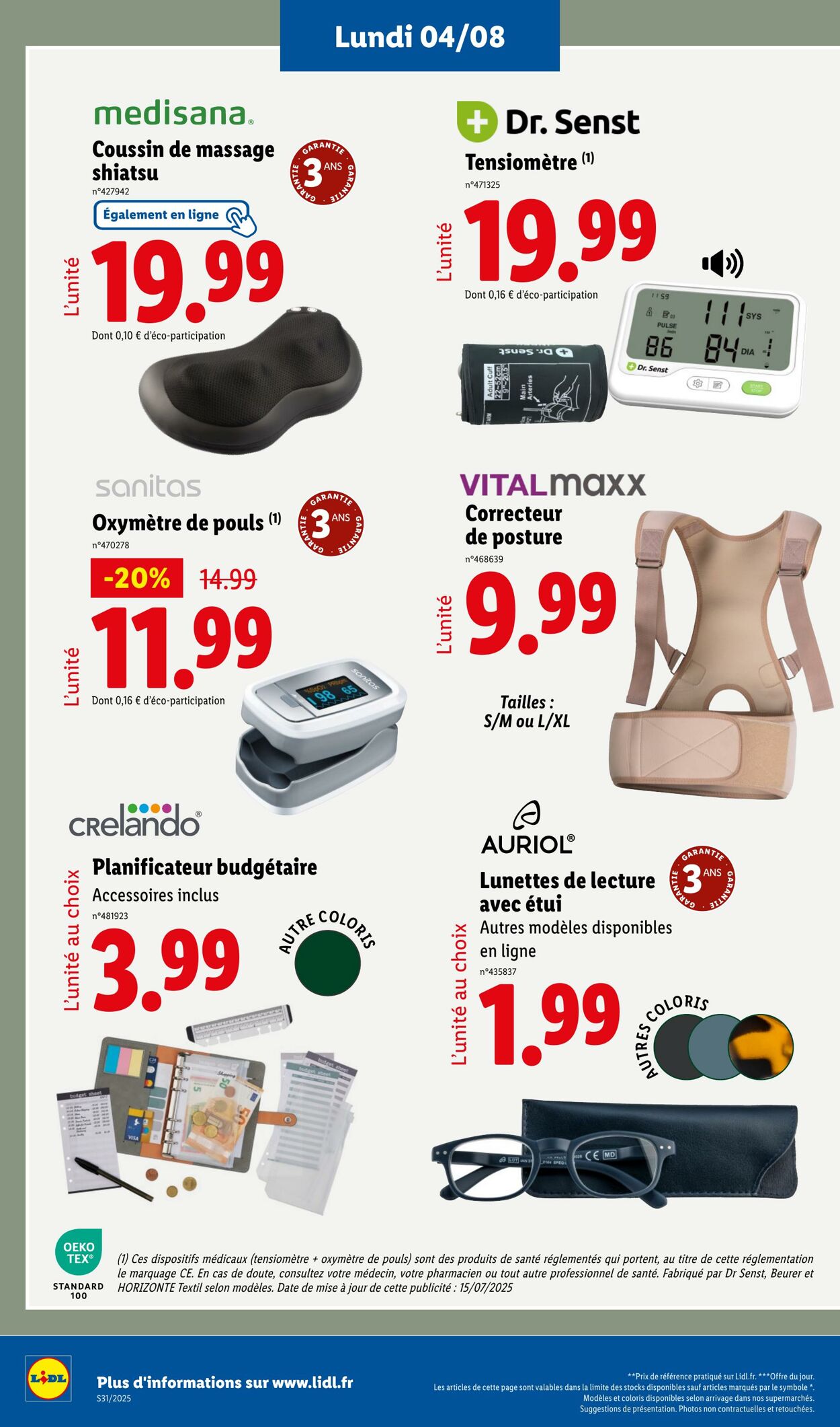 Catalogue Lidl 04.08.2025 - 07.08.2025