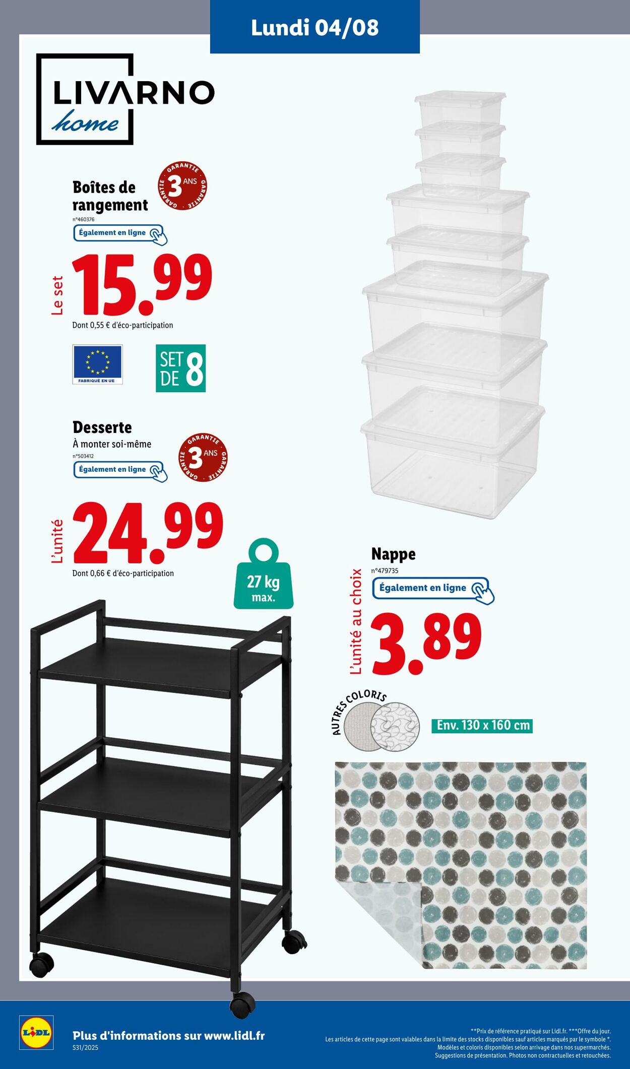 Catalogue Lidl 04.08.2025 - 07.08.2025