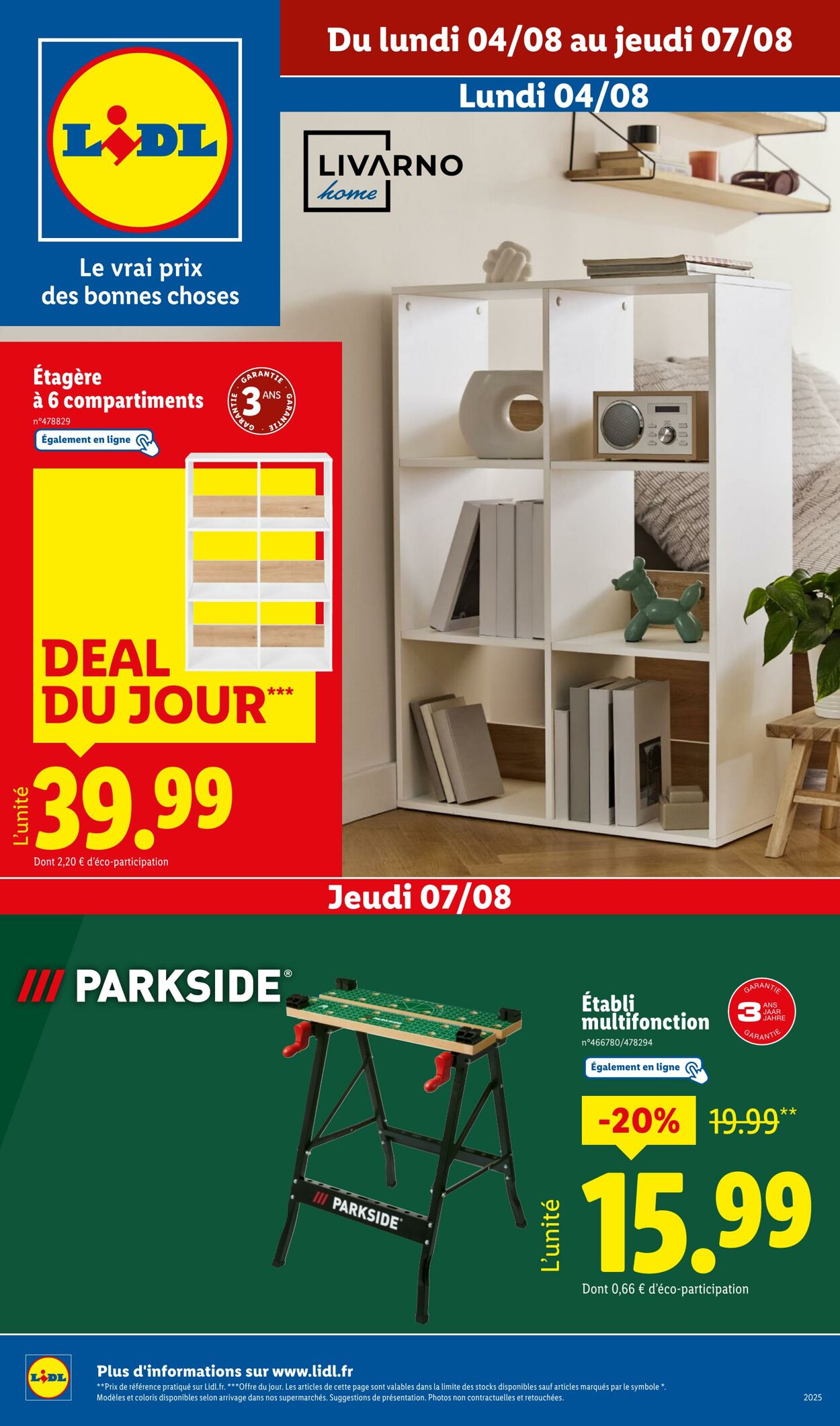 Catalogue Lidl 04.08.2025 - 07.08.2025
