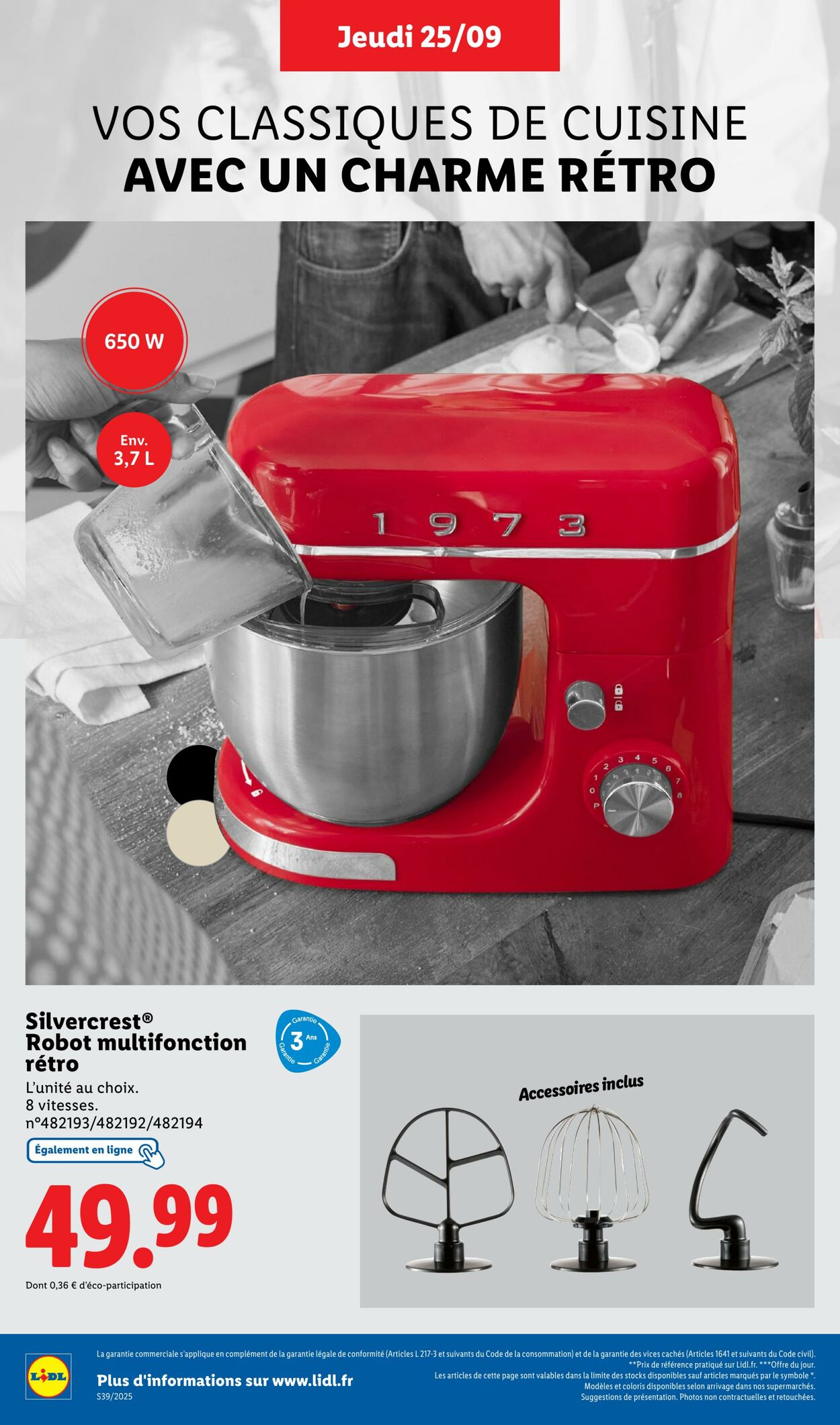 Catalogue Lidl 22.09.2025 - 25.09.2025