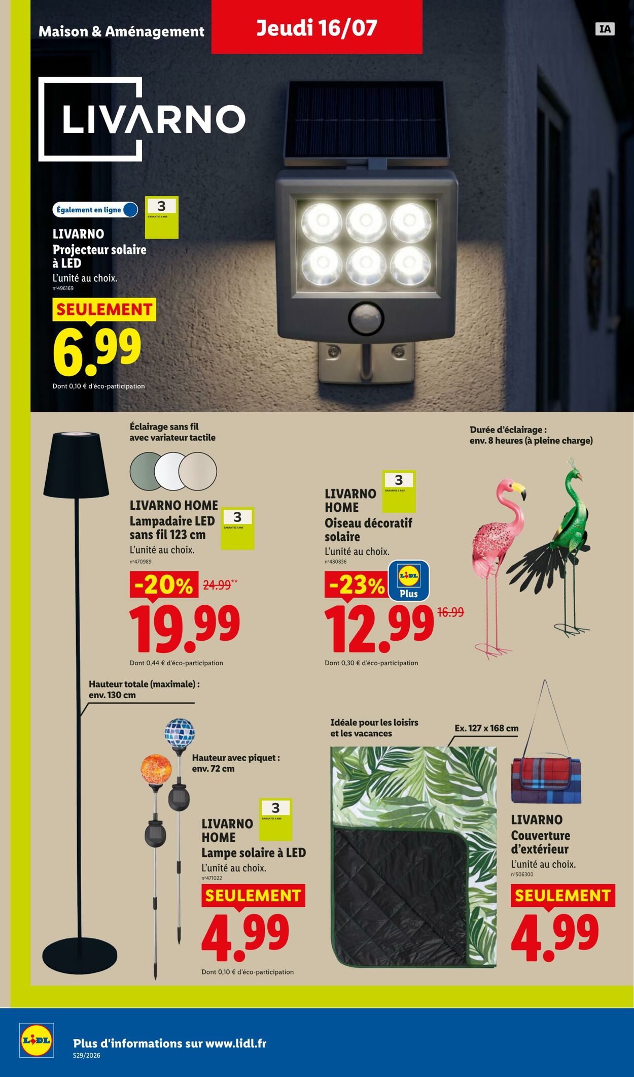 Catalogue Lidl 12.07.2026 - 22.07.2026
