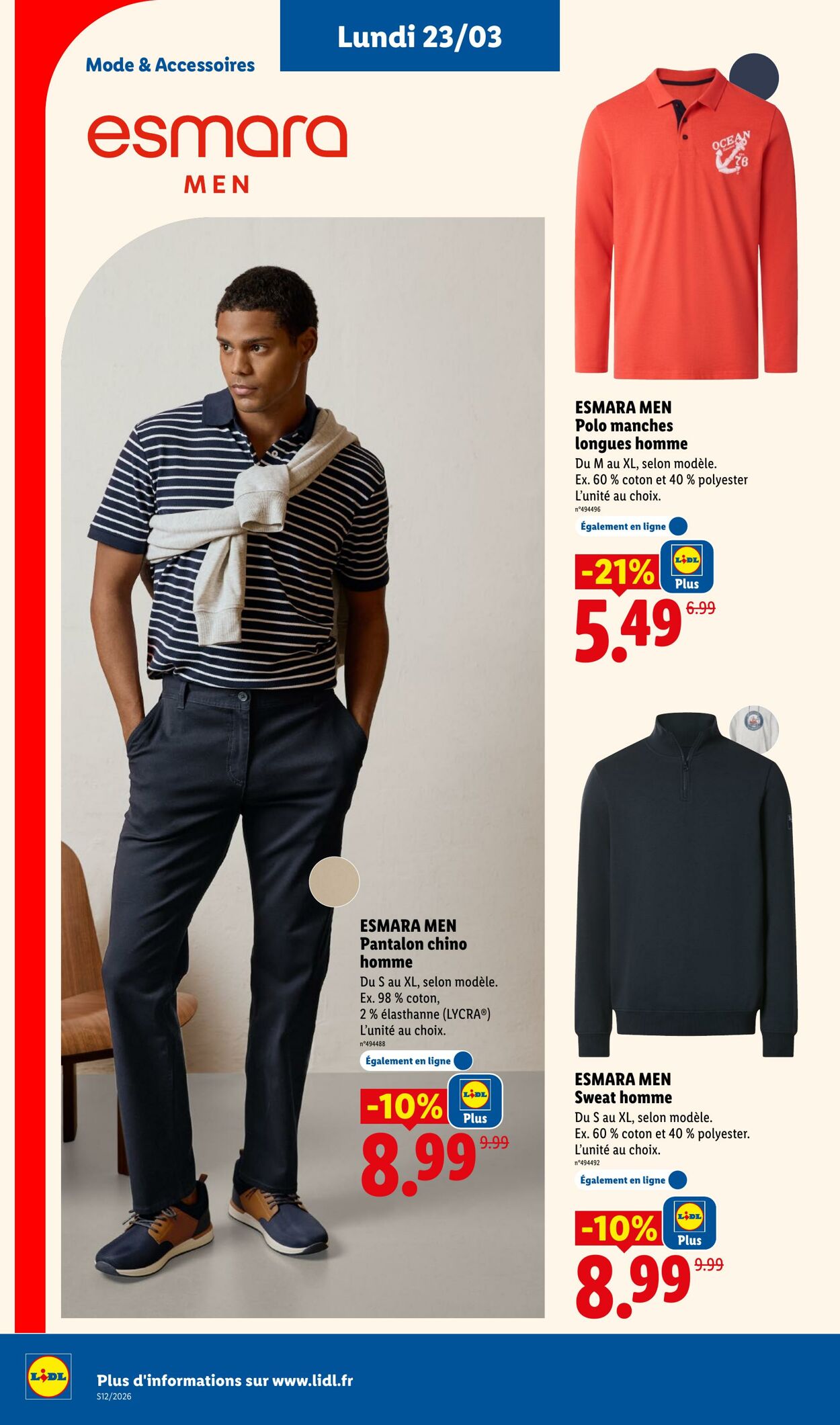 Catalogue Lidl 15.03.2026 - 25.03.2026