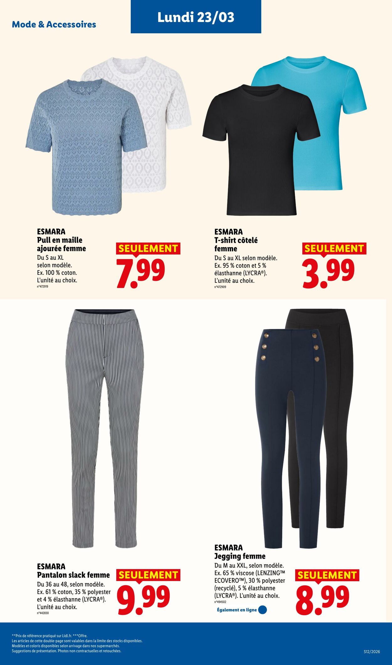 Catalogue Lidl 15.03.2026 - 25.03.2026