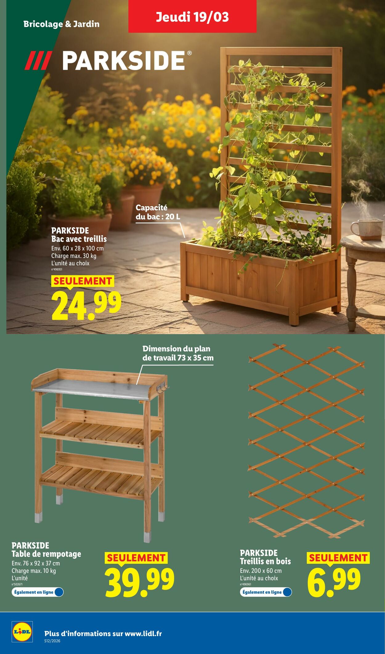 Catalogue Lidl 15.03.2026 - 25.03.2026