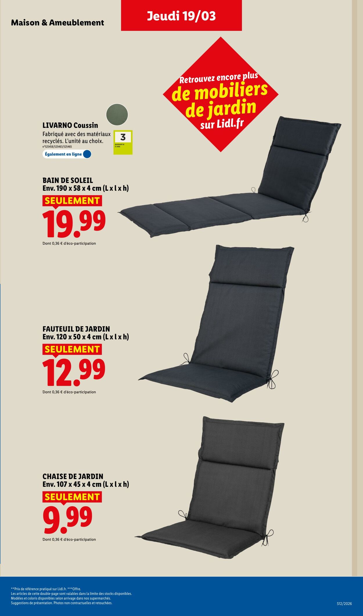 Catalogue Lidl 15.03.2026 - 25.03.2026
