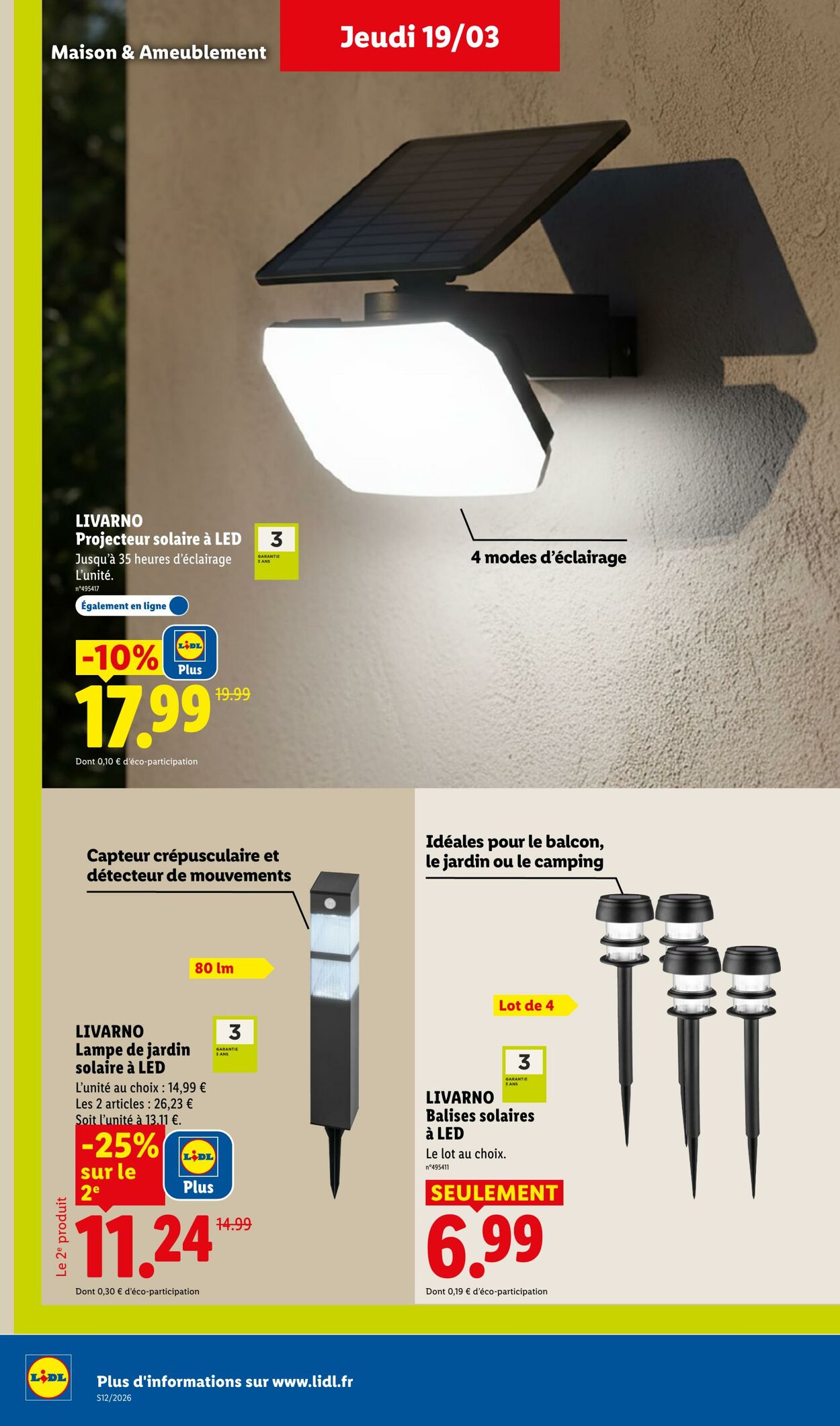 Catalogue Lidl 15.03.2026 - 25.03.2026
