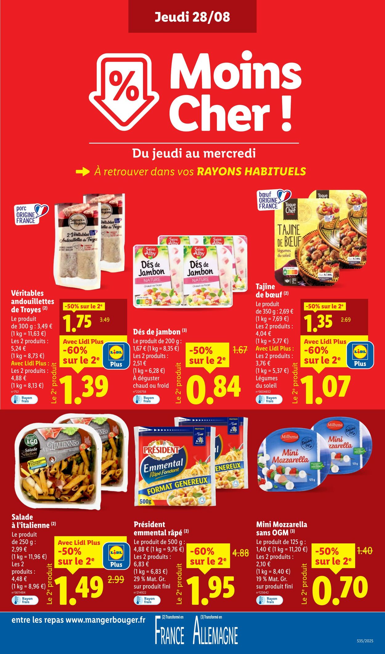 Catalogue Lidl 28.08.2025 - 03.09.2025