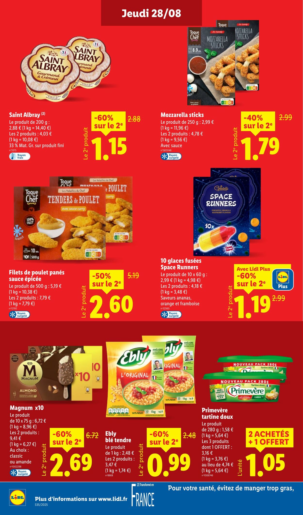 Catalogue Lidl 28.08.2025 - 03.09.2025