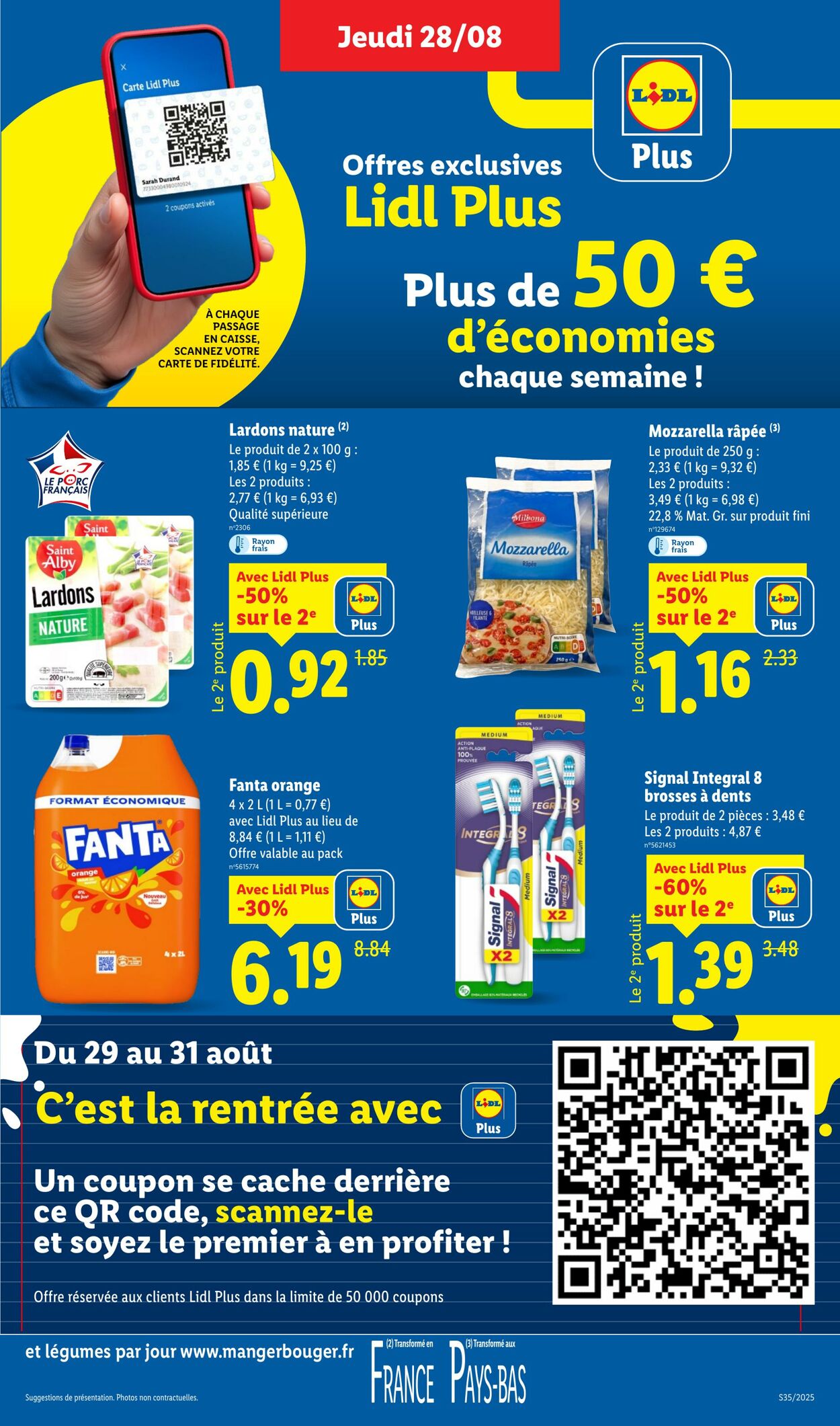 Catalogue Lidl 28.08.2025 - 03.09.2025