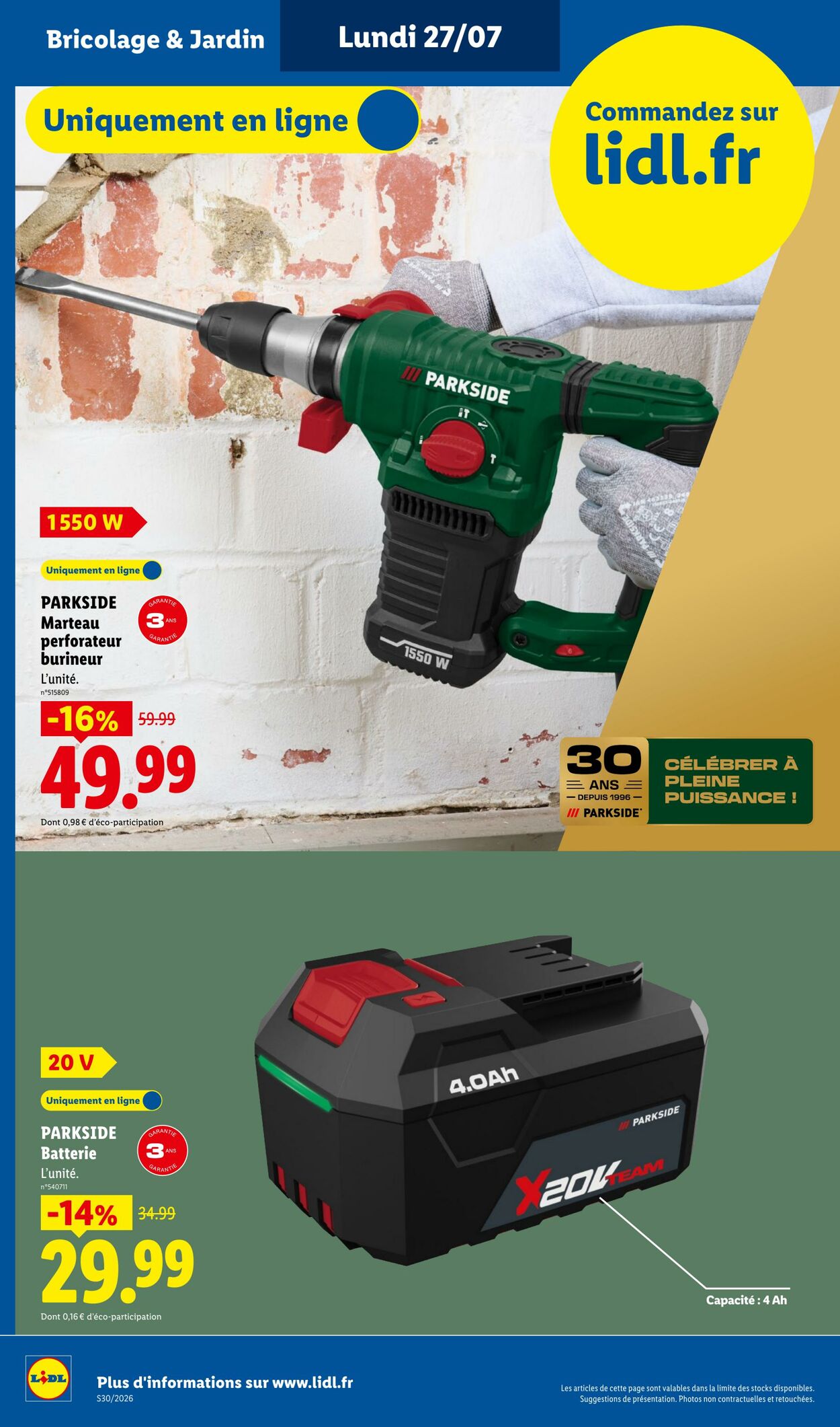 Catalogue Lidl 19.07.2026 - 29.07.2026