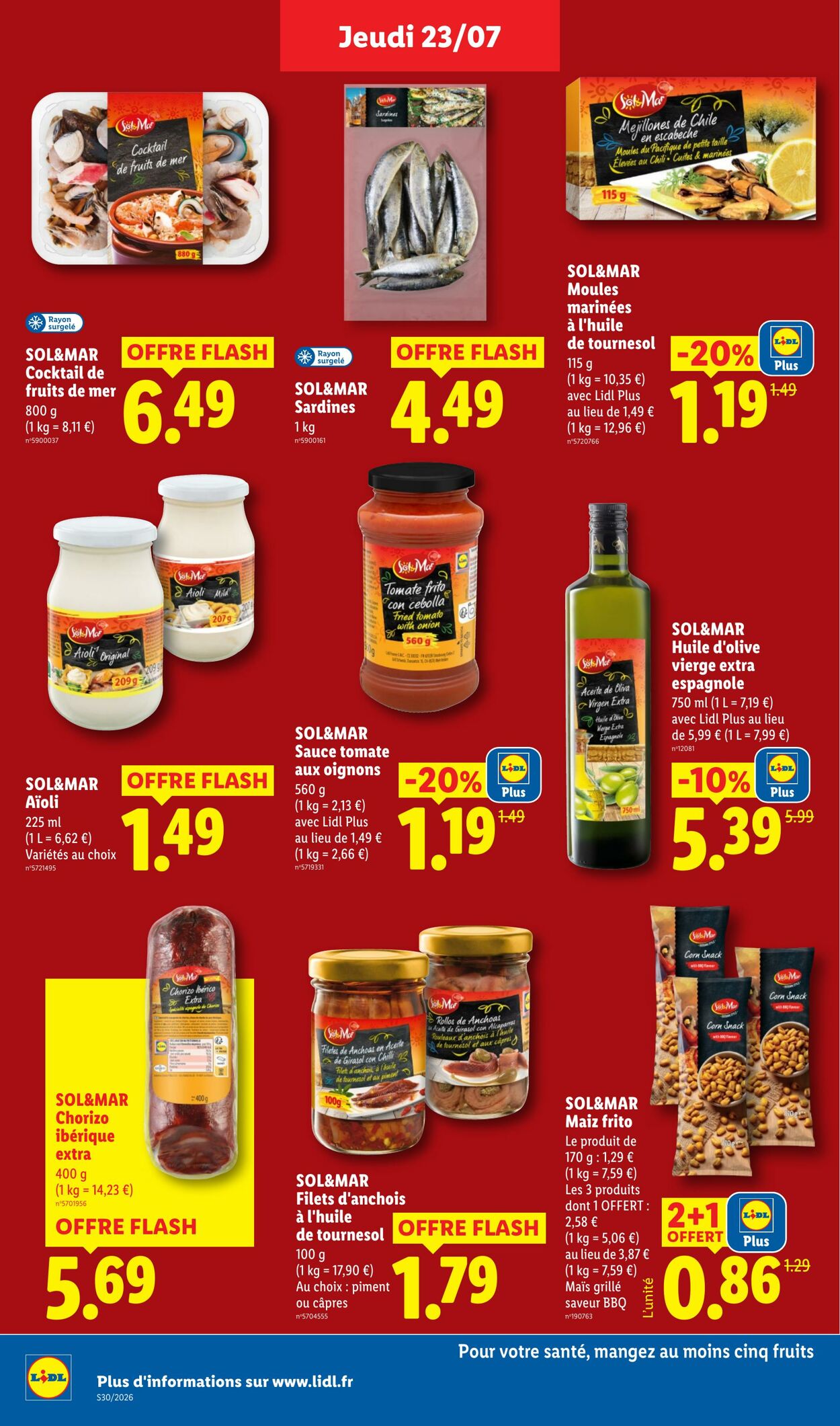 Catalogue Lidl 19.07.2026 - 29.07.2026