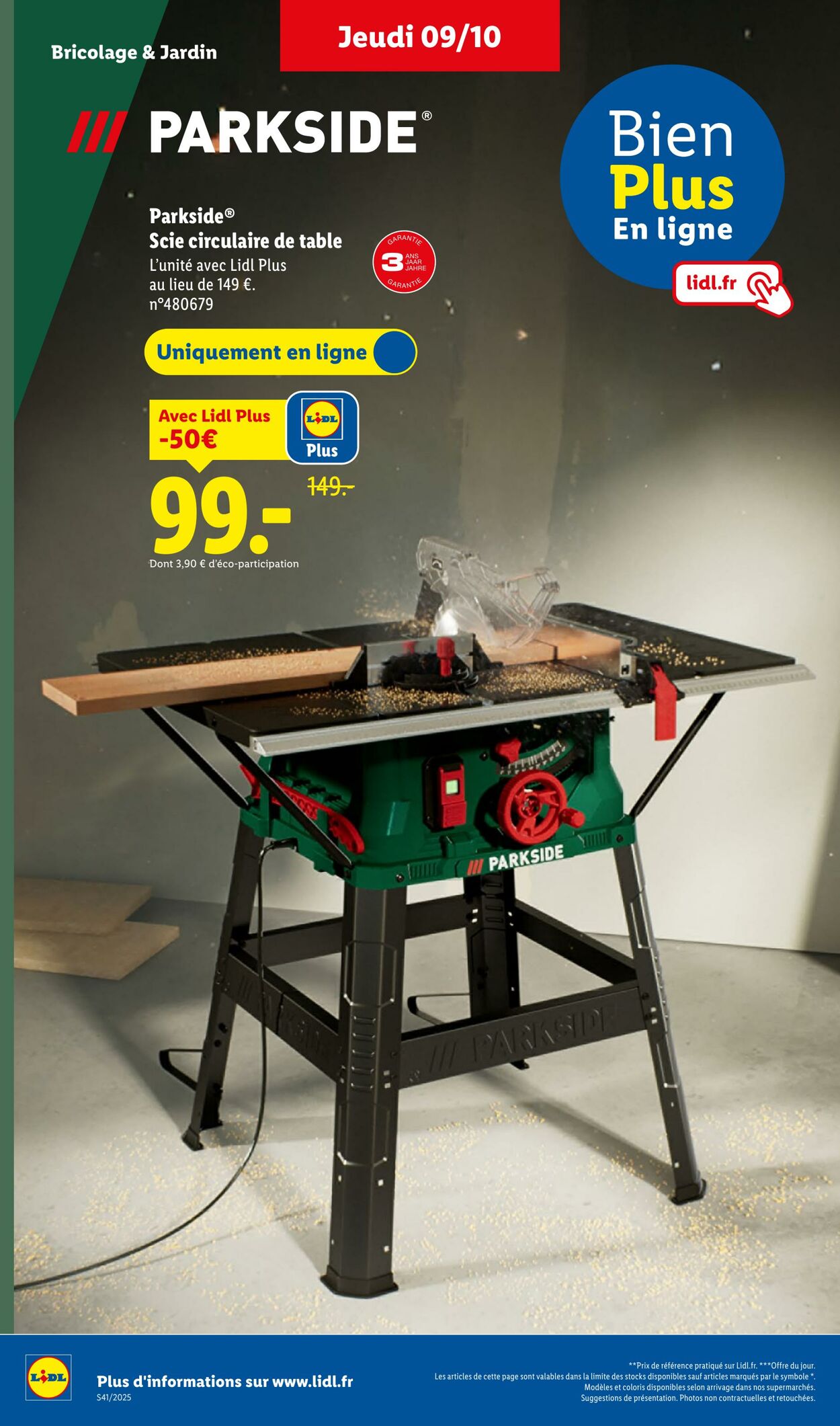Catalogue Lidl 09.10.2025 - 15.10.2025