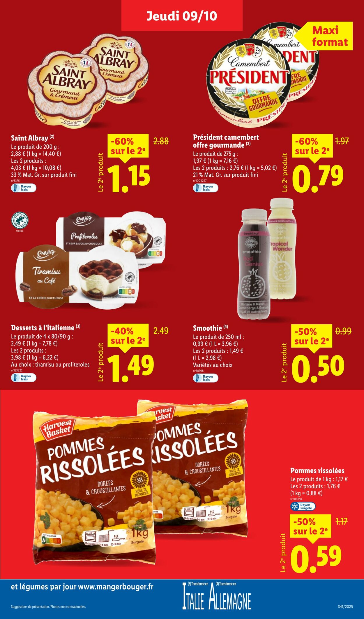 Catalogue Lidl 09.10.2025 - 15.10.2025