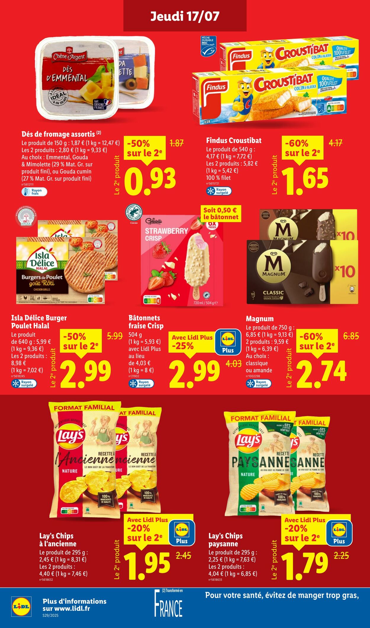 Catalogue Lidl 17.07.2025 - 23.07.2025