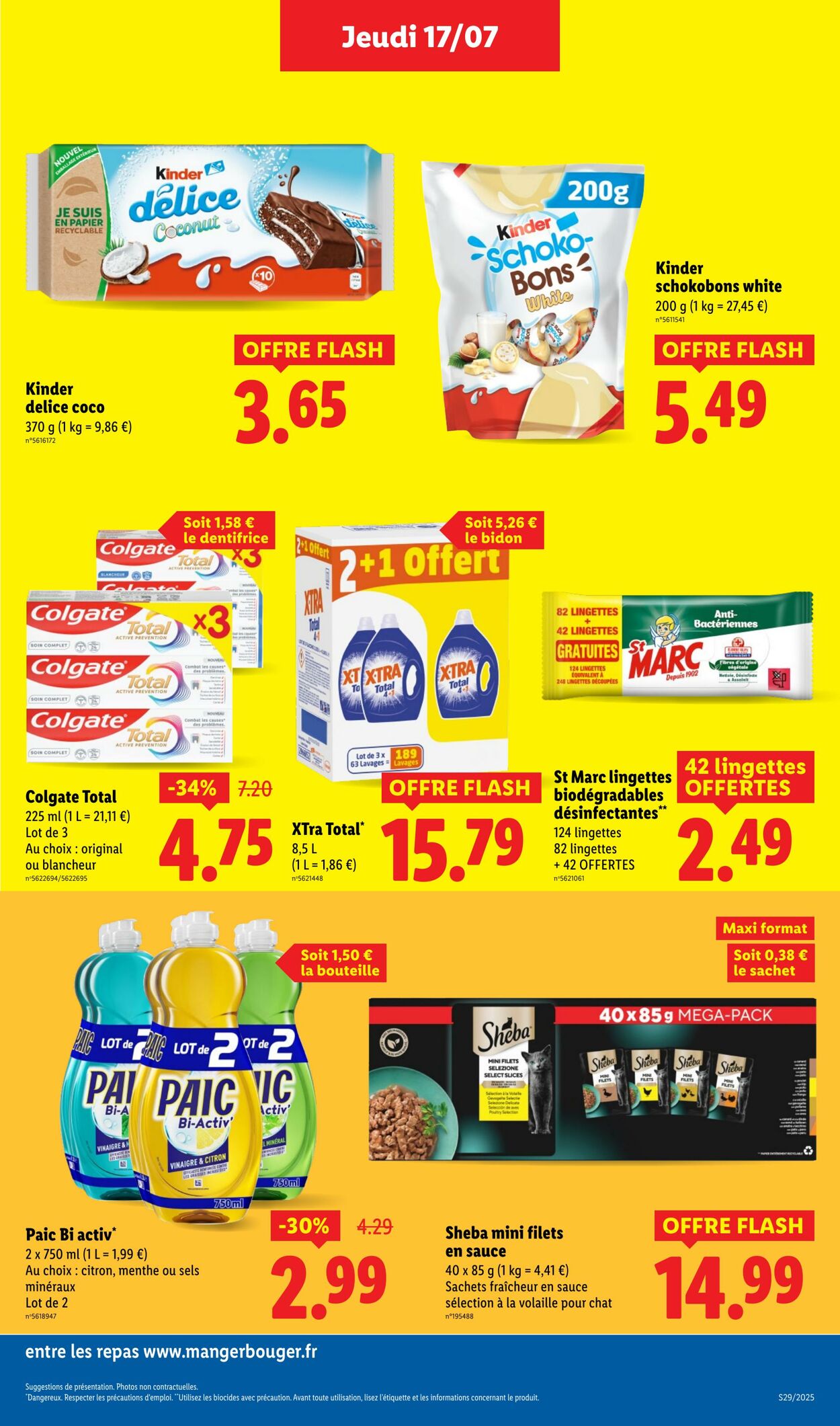 Catalogue Lidl 17.07.2025 - 23.07.2025