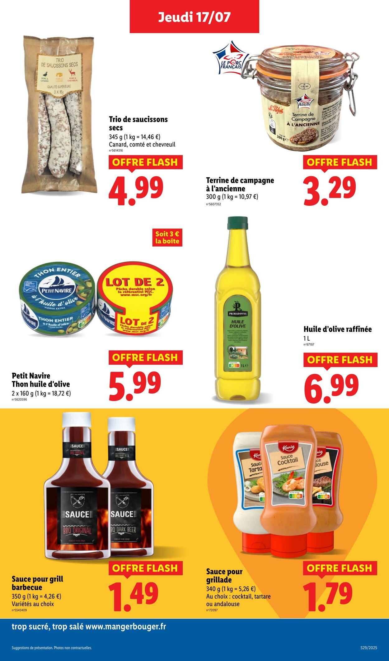 Catalogue Lidl 17.07.2025 - 23.07.2025