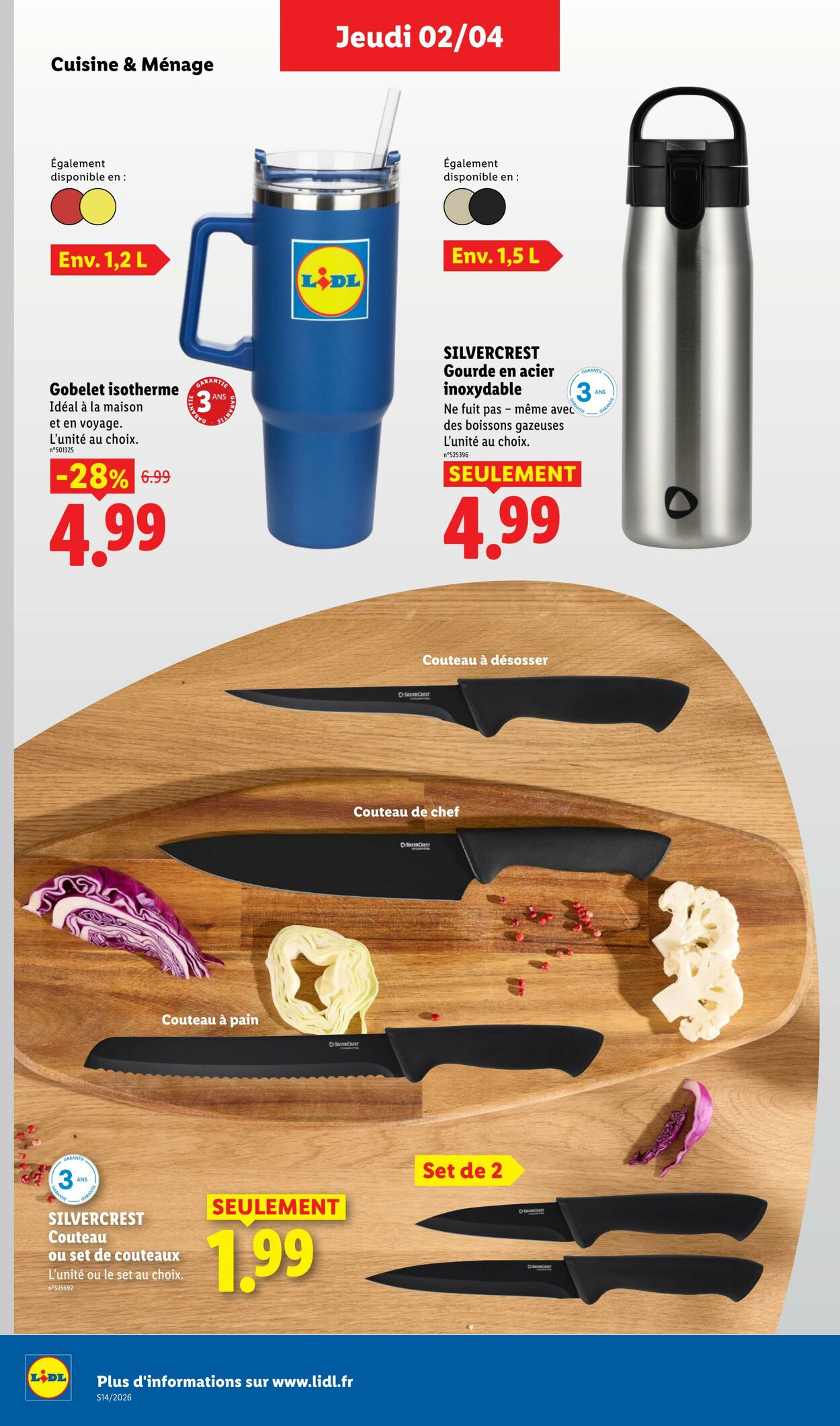 Catalogue Lidl 29.03.2026 - 08.04.2026