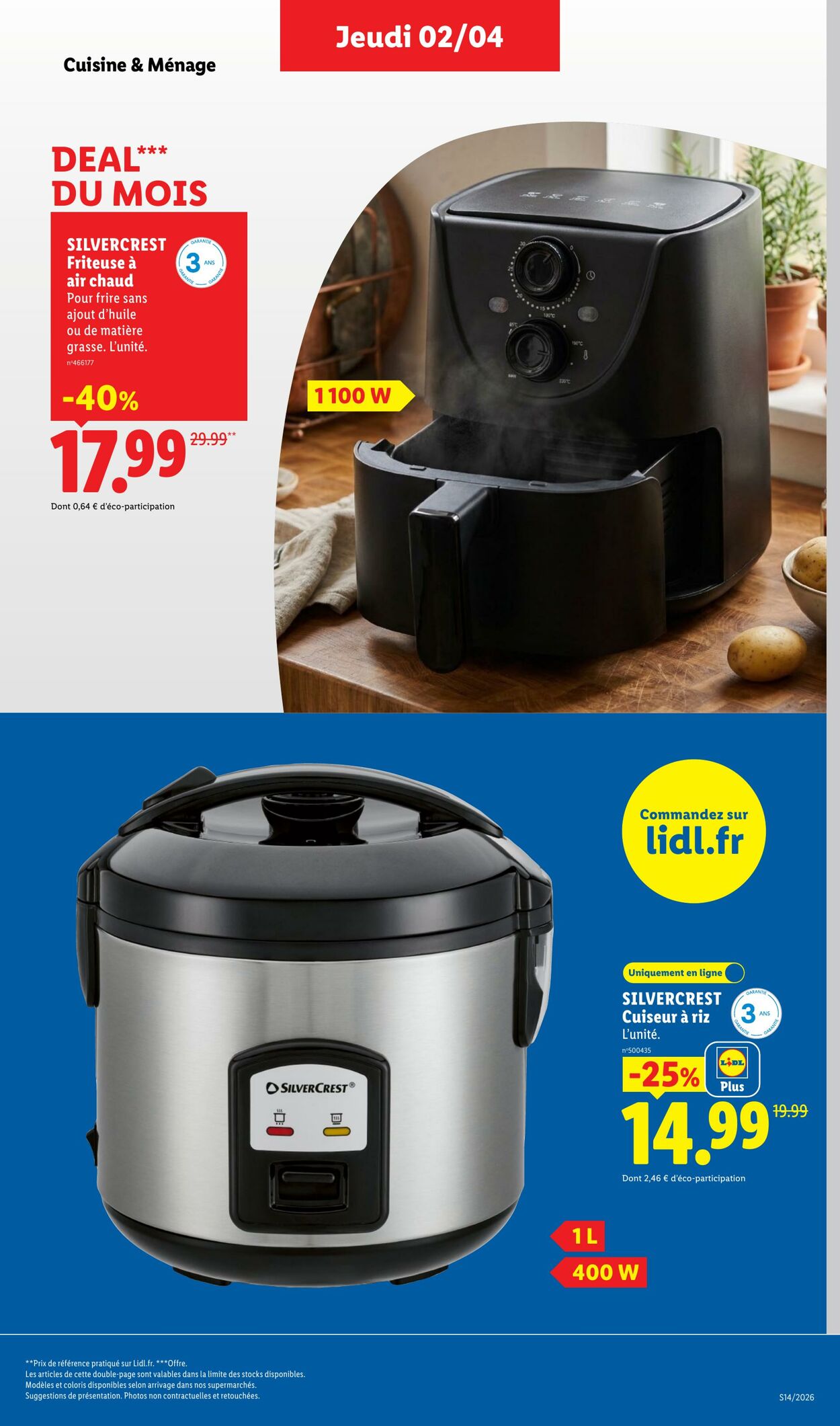 Catalogue Lidl 29.03.2026 - 08.04.2026