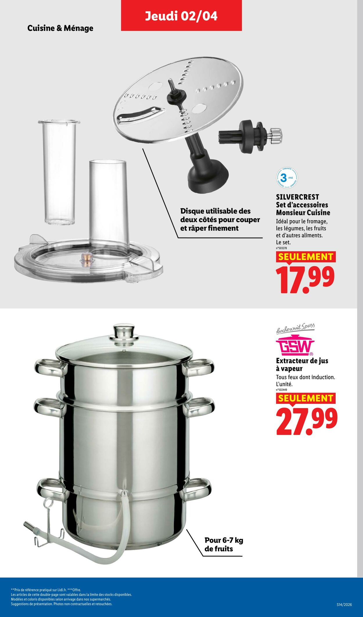 Catalogue Lidl 29.03.2026 - 08.04.2026