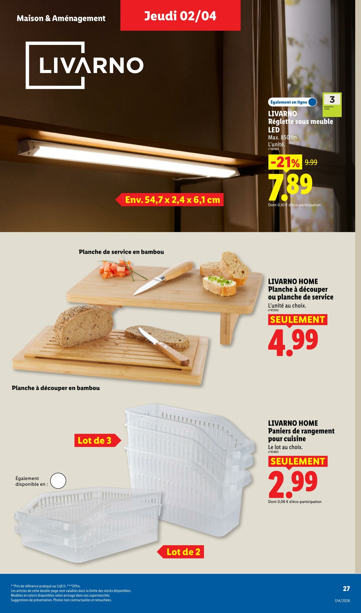Catalogue Lidl 29.03.2026 - 08.04.2026