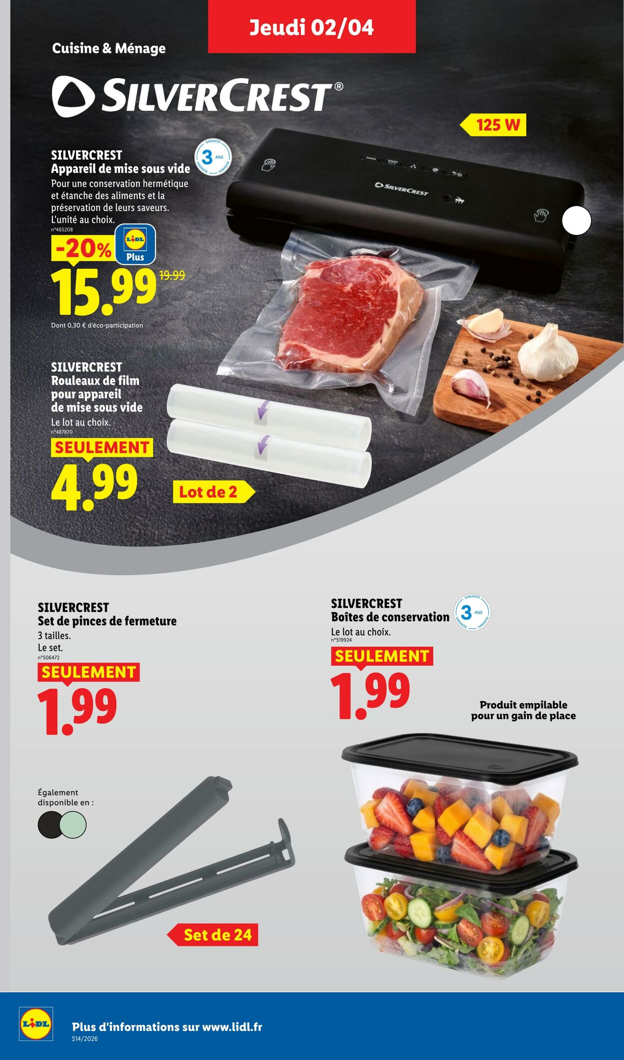 Catalogue Lidl 29.03.2026 - 08.04.2026