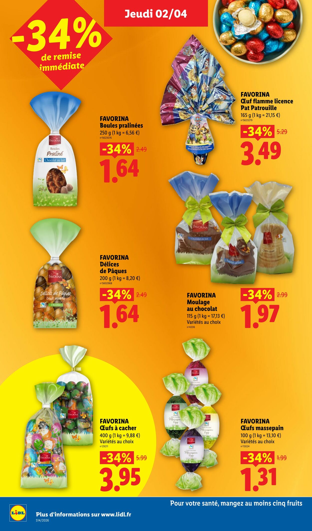 Catalogue Lidl 29.03.2026 - 08.04.2026