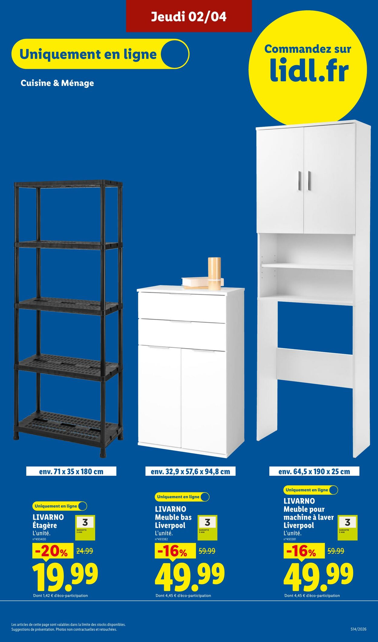 Catalogue Lidl 29.03.2026 - 08.04.2026