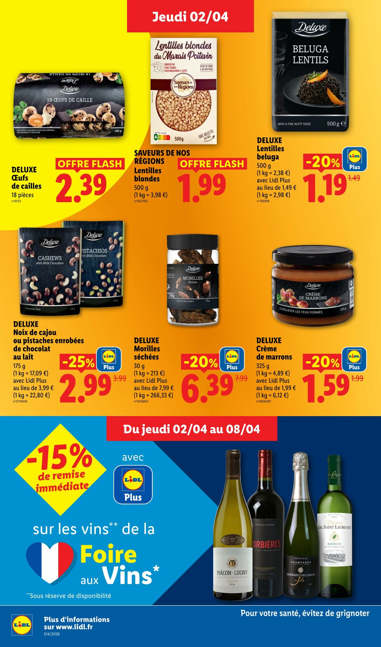 Catalogue Lidl 29.03.2026 - 08.04.2026