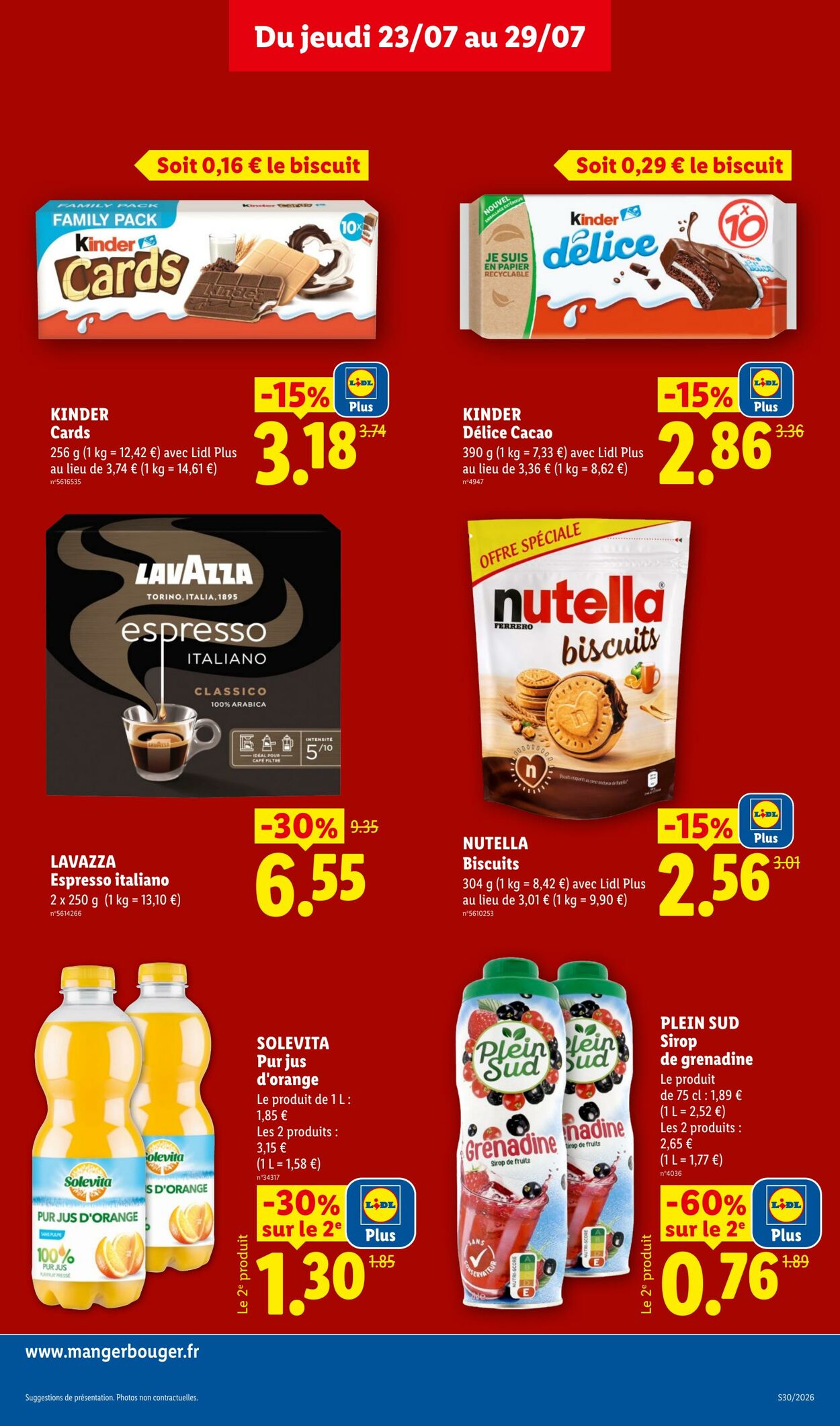 Catalogue Lidl 26.07.2026 - 29.07.2026