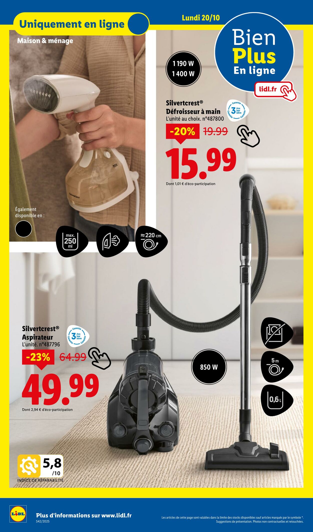 Catalogue Lidl 16.10.2025 - 22.10.2025
