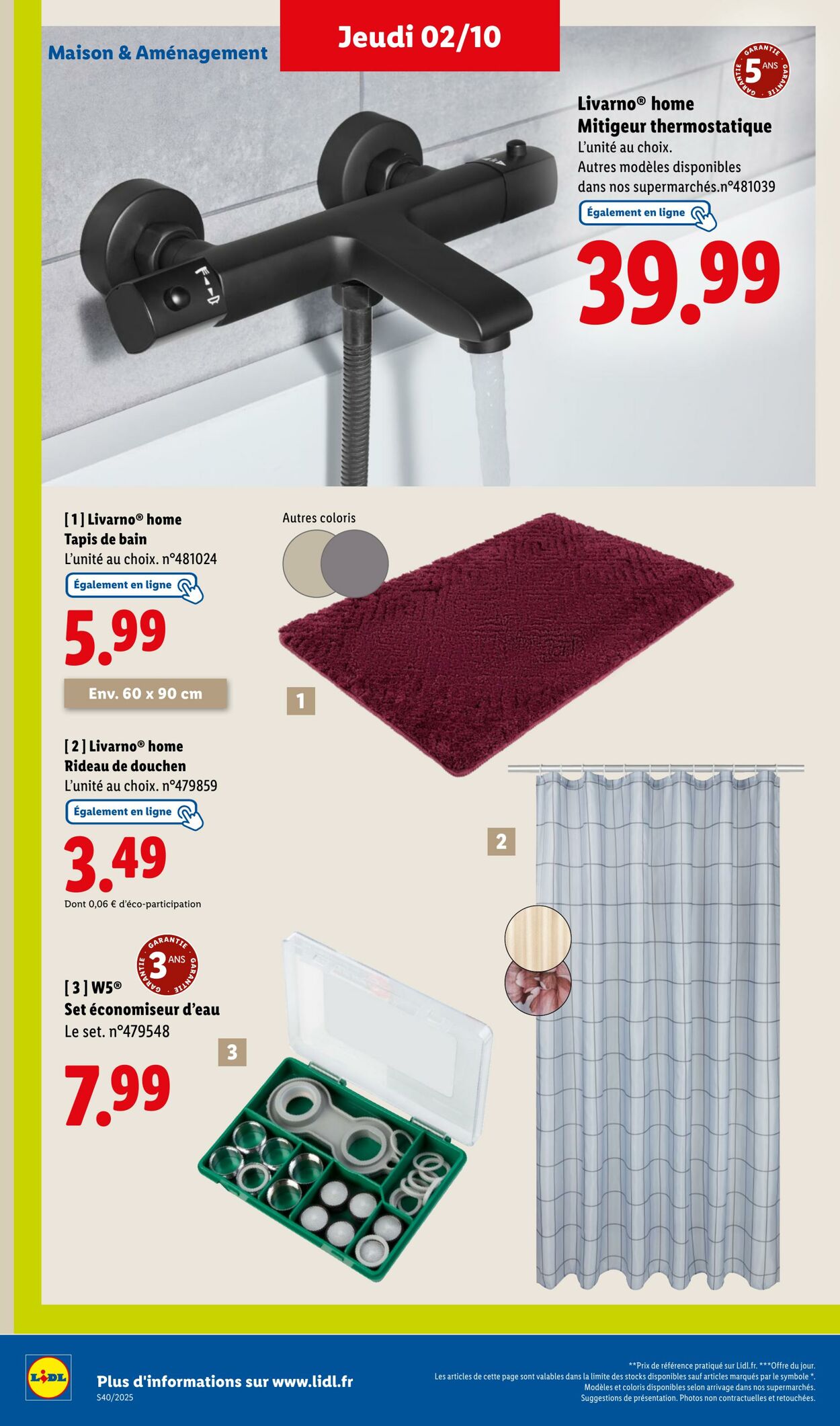 Catalogue Lidl 02.10.2025 - 08.10.2025