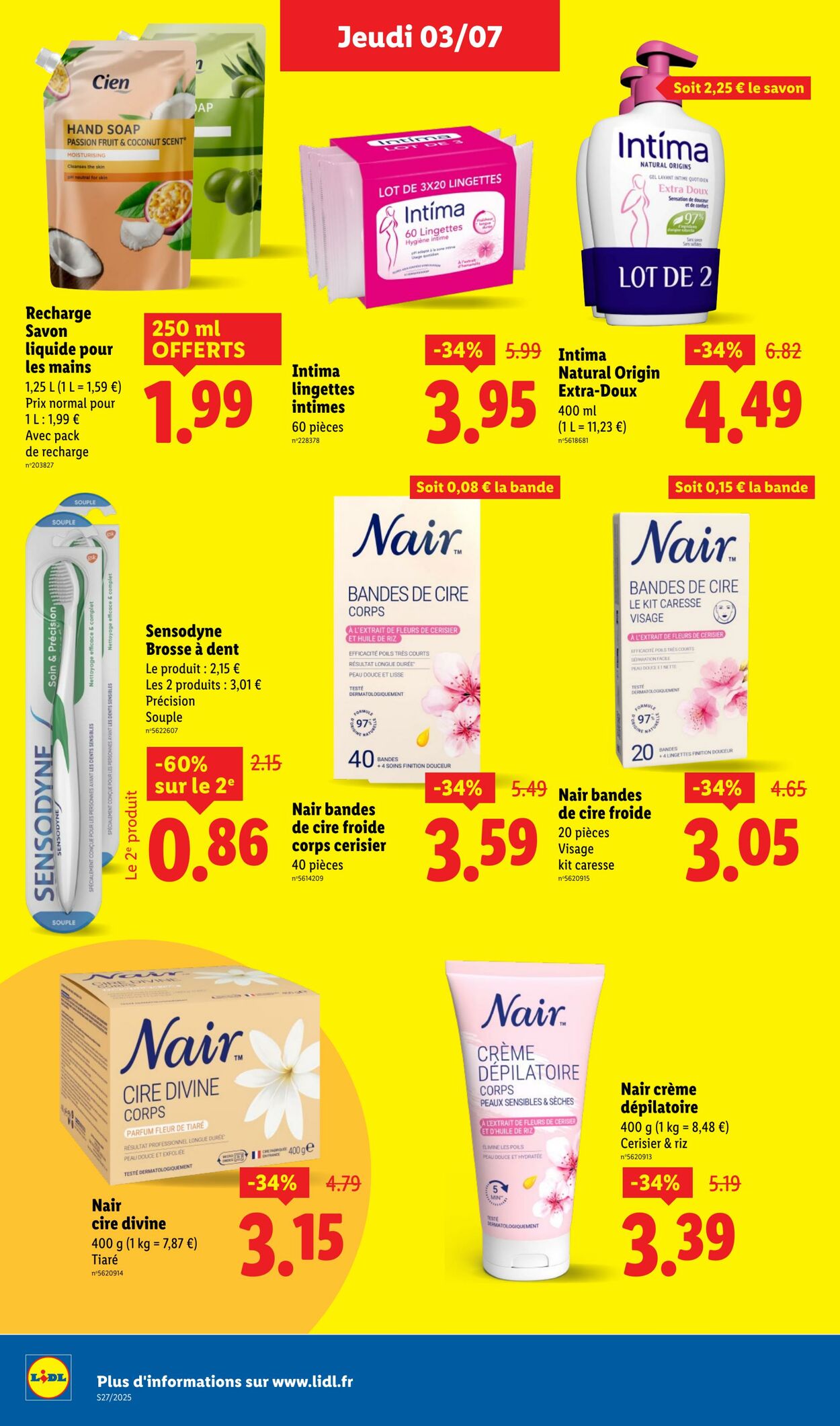Catalogue Lidl 03.07.2025 - 09.07.2025